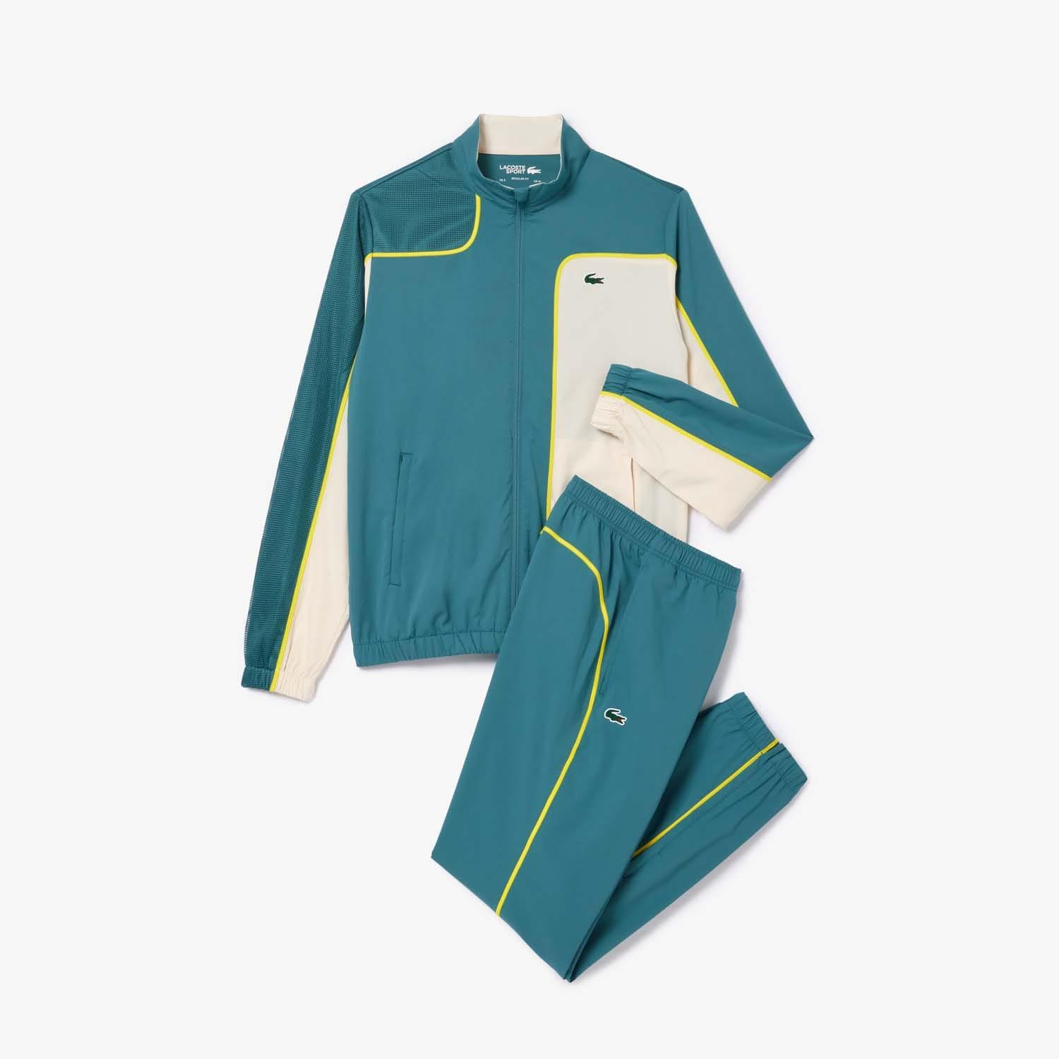 Lacoste Colourblock Tennis Tracksuit in Blue for Men Lyst UK