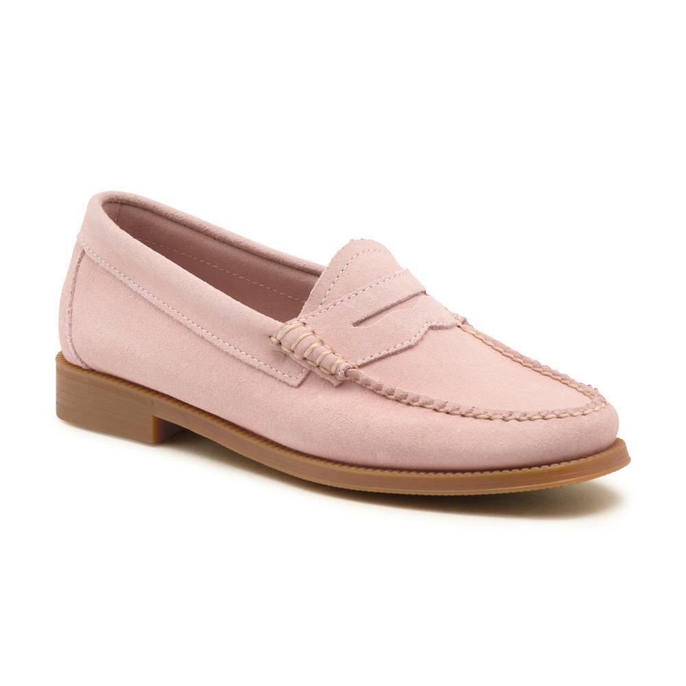 G.H.BASS Leather G.h. Bass Whitney Easy Suede Weejuns in Blush (Pink ...