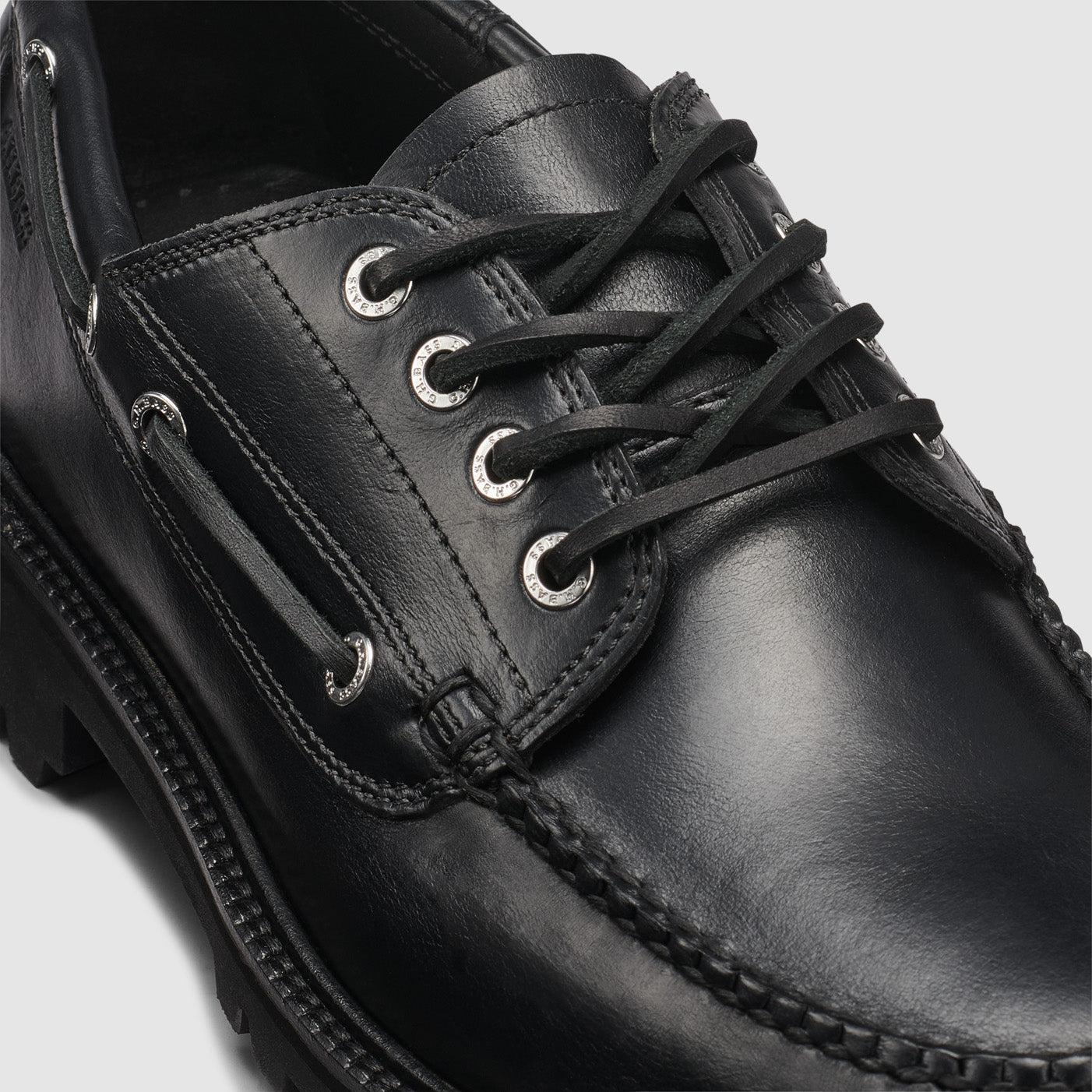 靴 G.H BASS CAMP MOC ORIGINAL Mens Black Leather Boots | Black Pull Up Boots – G.H.BASS 1876