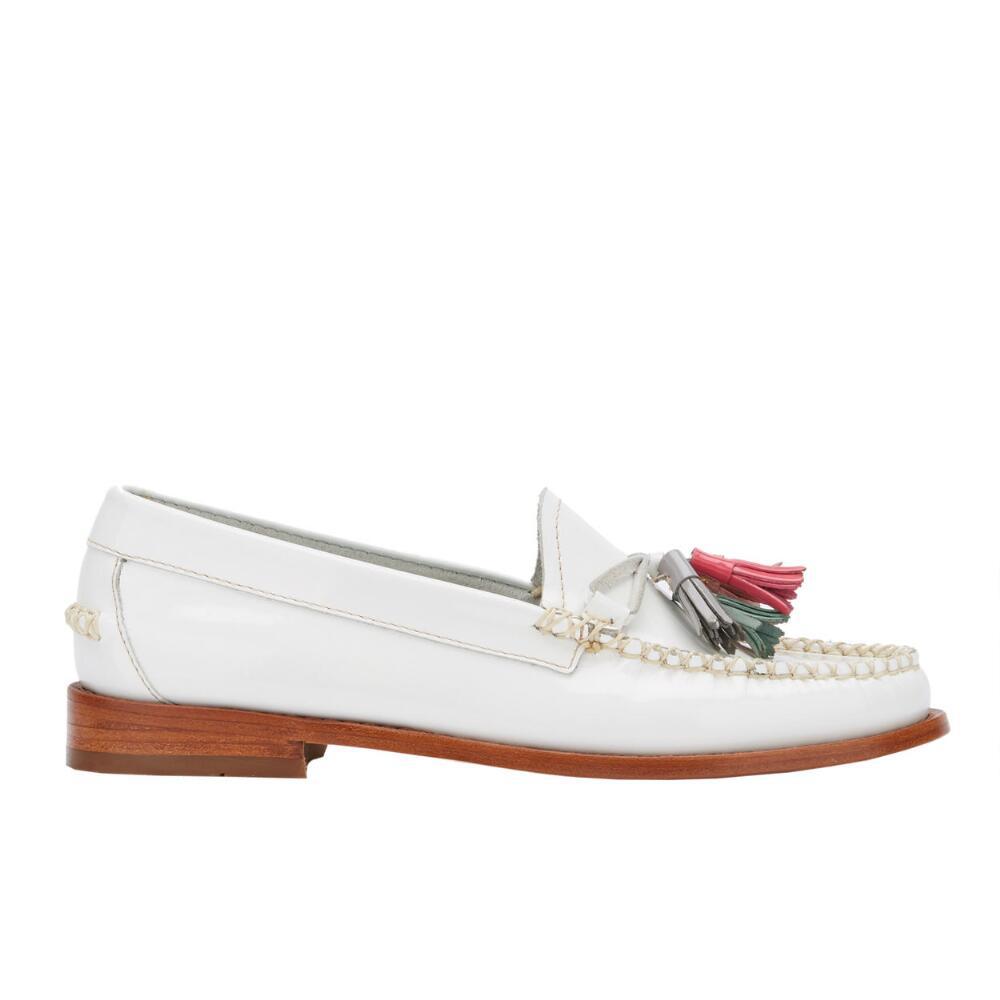 G.H. Bass Co. Willow Tassel Weejuns in White Lyst