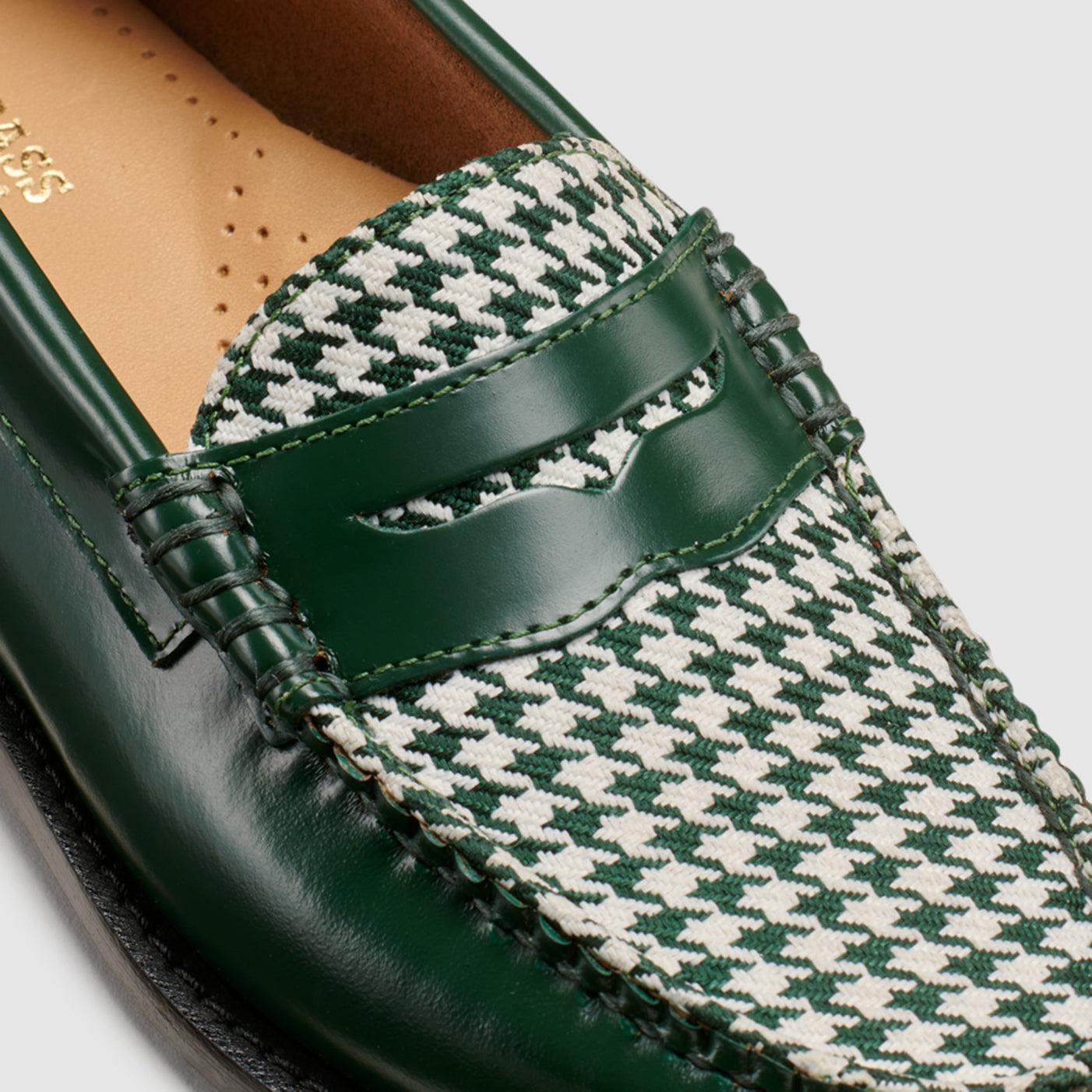G.H. Bass & Co. Whitney Houndstooth Weejuns Loafers in Green 