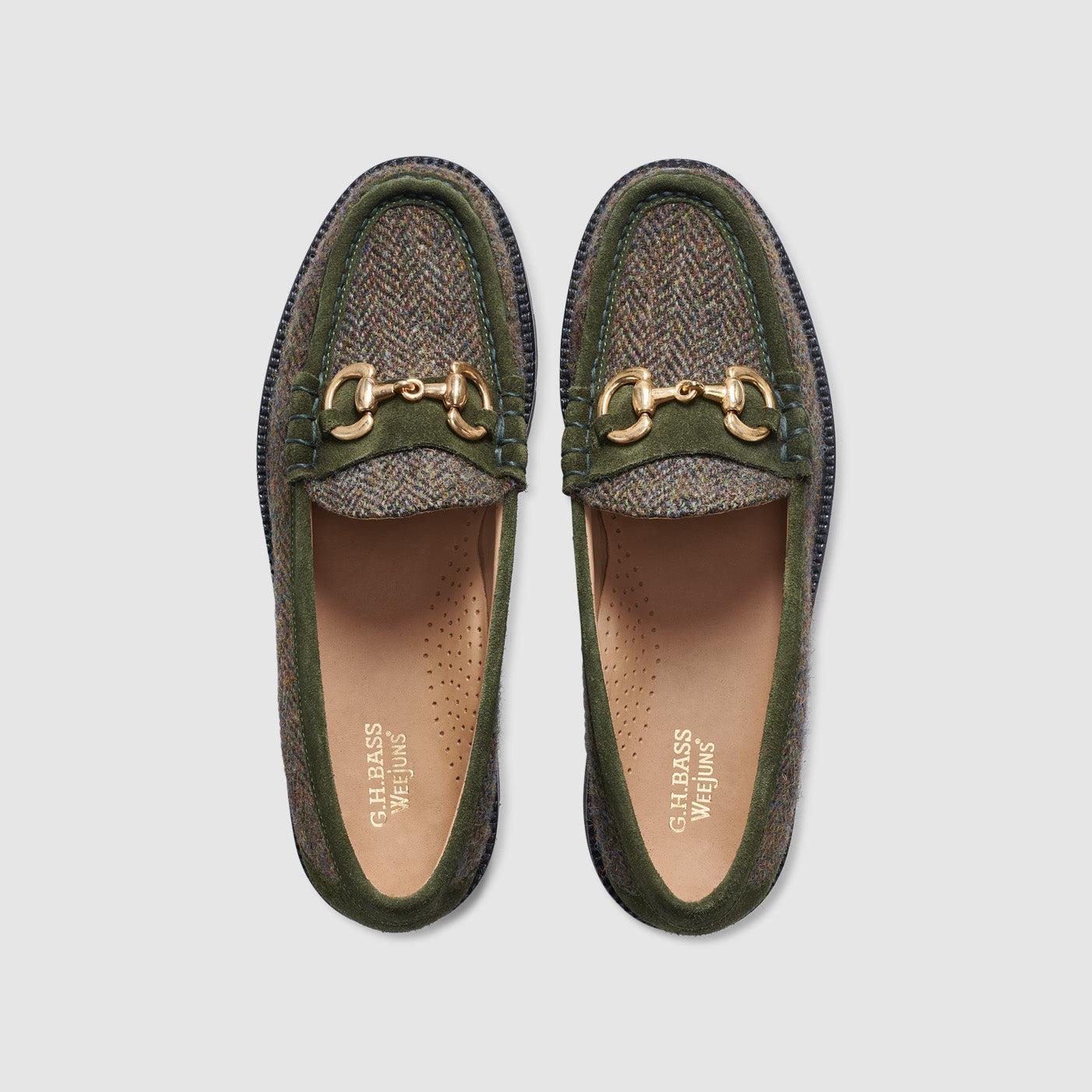 G H Bass Lincoln Super Bit Loafer | Dark Blue, Green Let main image 2