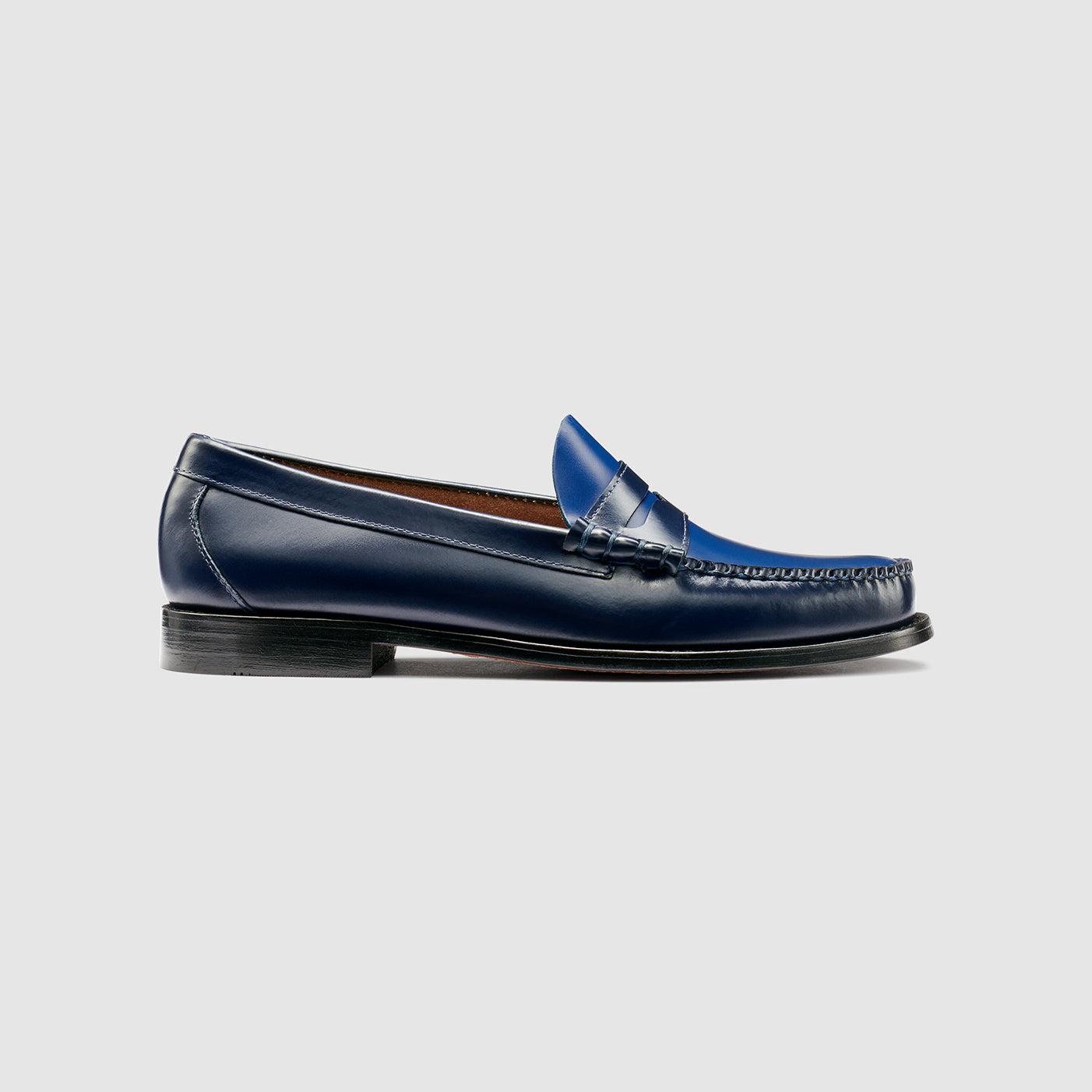 GH BASS Weejuns Larson Lug Penny Loafers RARE NAVY BLUE Leather Men Sz 8 NEW BOX G.H.Bass Weejuns Originals Whitney Leather | Mercari main image 2