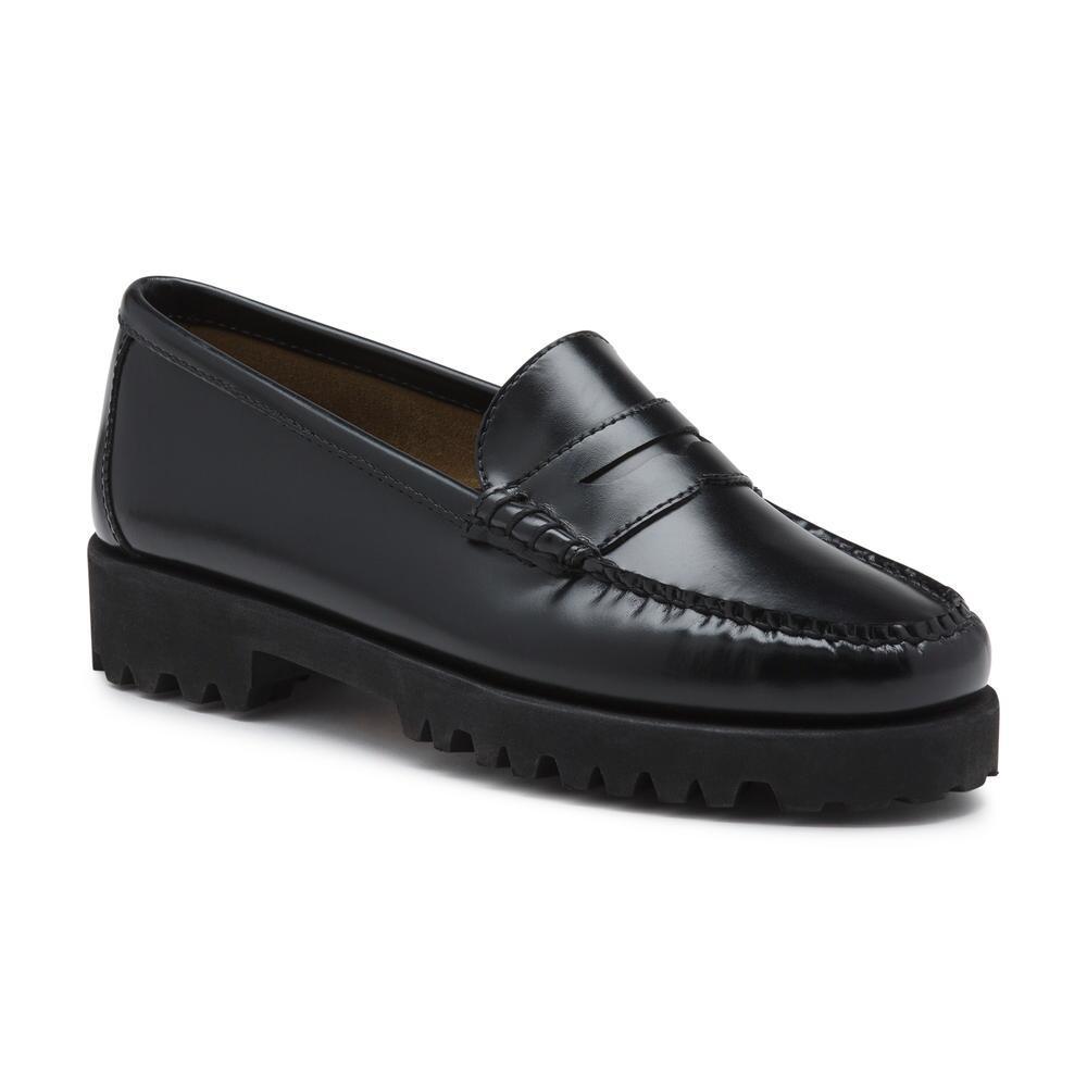 tung eftertænksom Urskive G.H. Bass & Co. Leather Women's Whitney 90s Weejuns in Black - Lyst