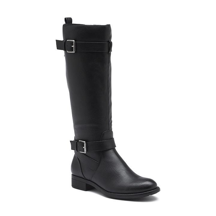 G.H.BASS Rubber Jordan Riding Boot Wide Calf in Black - Lyst