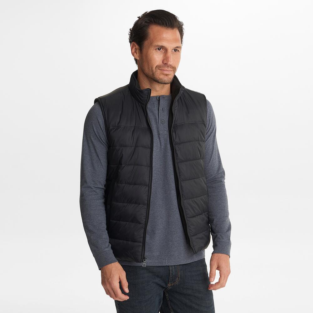 fleece lined puffer vest