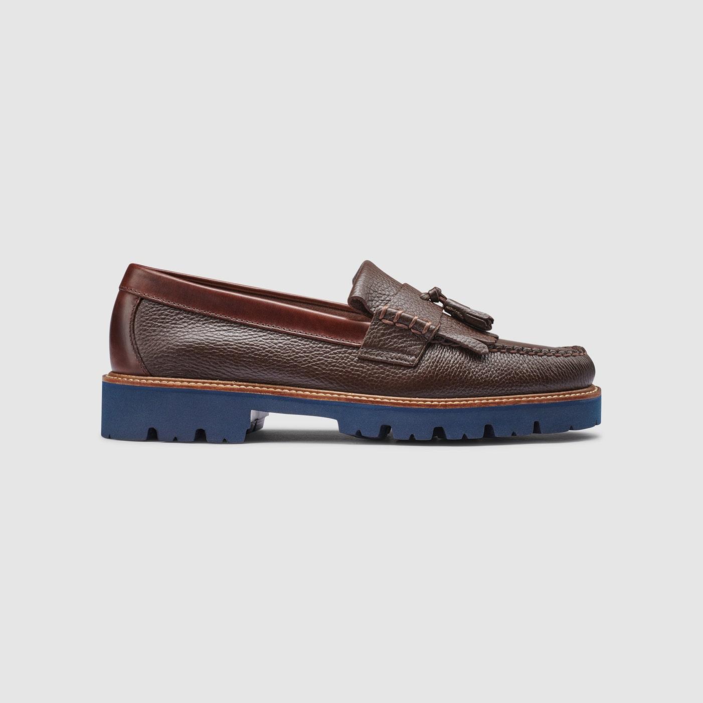 G.H. Bass u0026 Co. Layton Kiltie Super Lug Weejuns Loafer Shoes in Blue for  Men | Lyst
