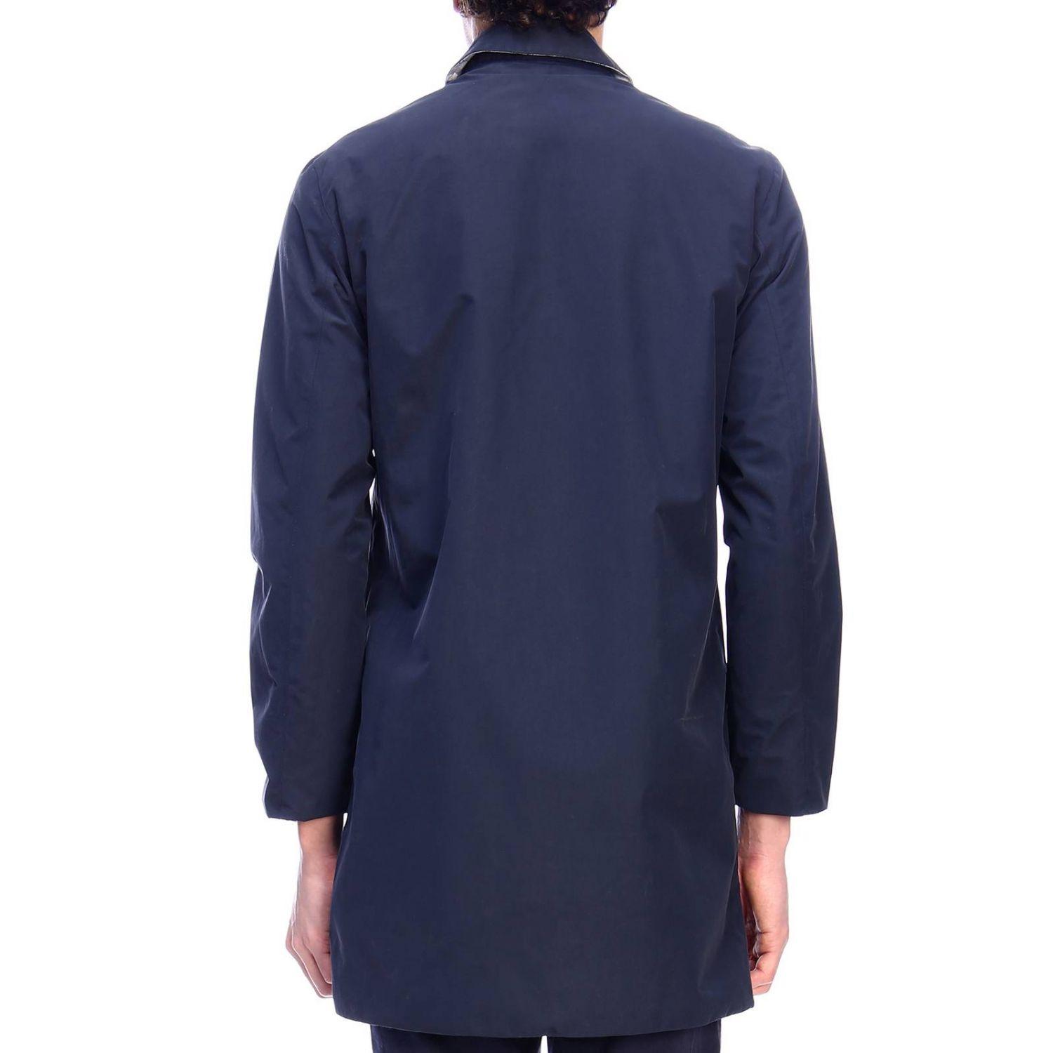 Barbour Trench Coat Men in Blue for Men Lyst