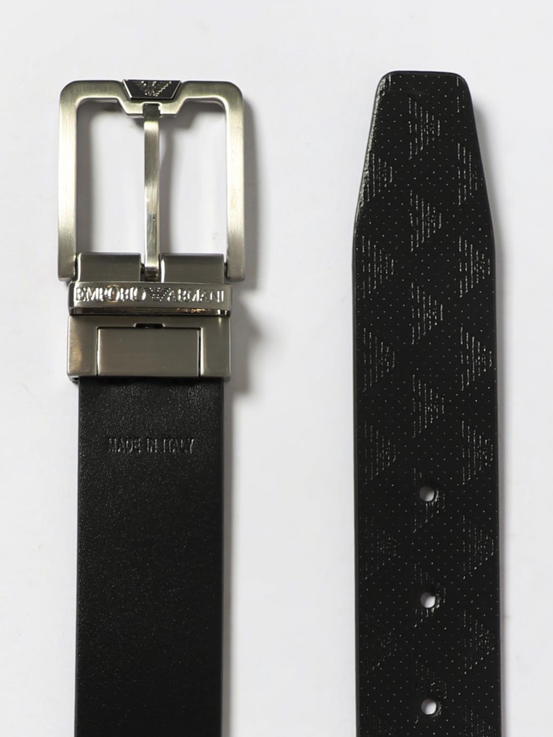 Emporio Armani Belt in Black for Men Lyst