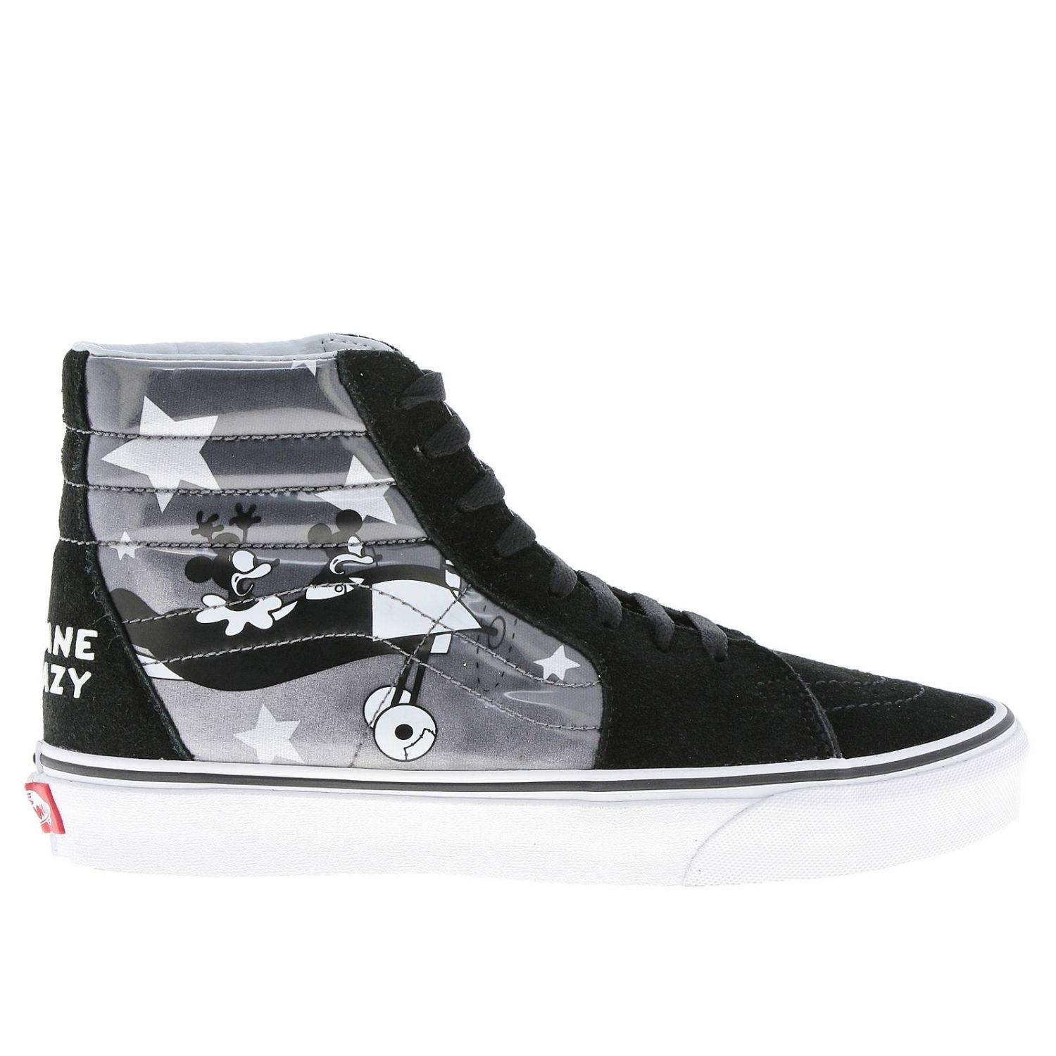 vans high top mickey mouse