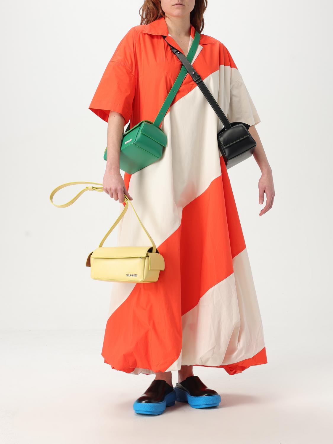 ★SUNNEI★ Lavaureto Twisted Strap Shoulder Bag Yellow MACCX Shop Shoulder Bags at MUSINSA