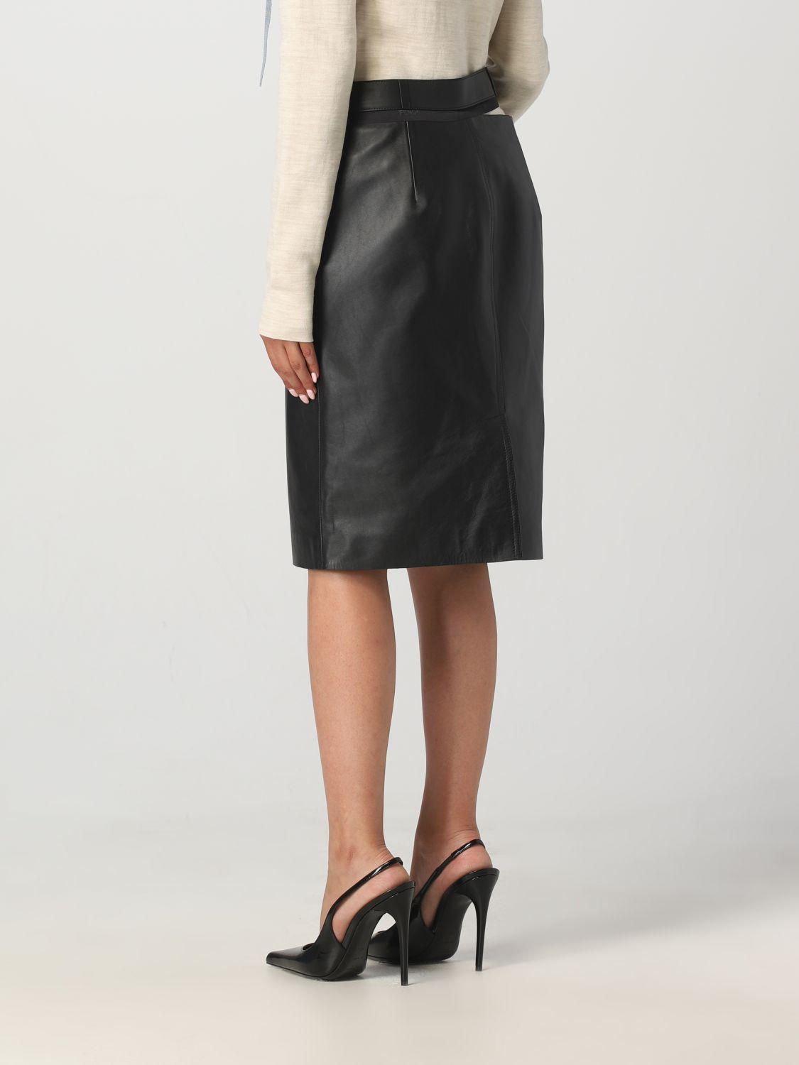 Fendi black cheap skirt