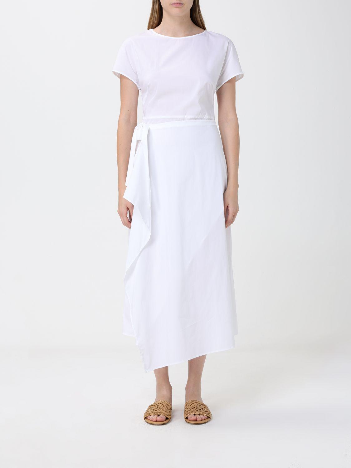 flowy white wrap dress White Bay Long Sleeves Wrap Dress in Midi – Heidi Klein main image 0