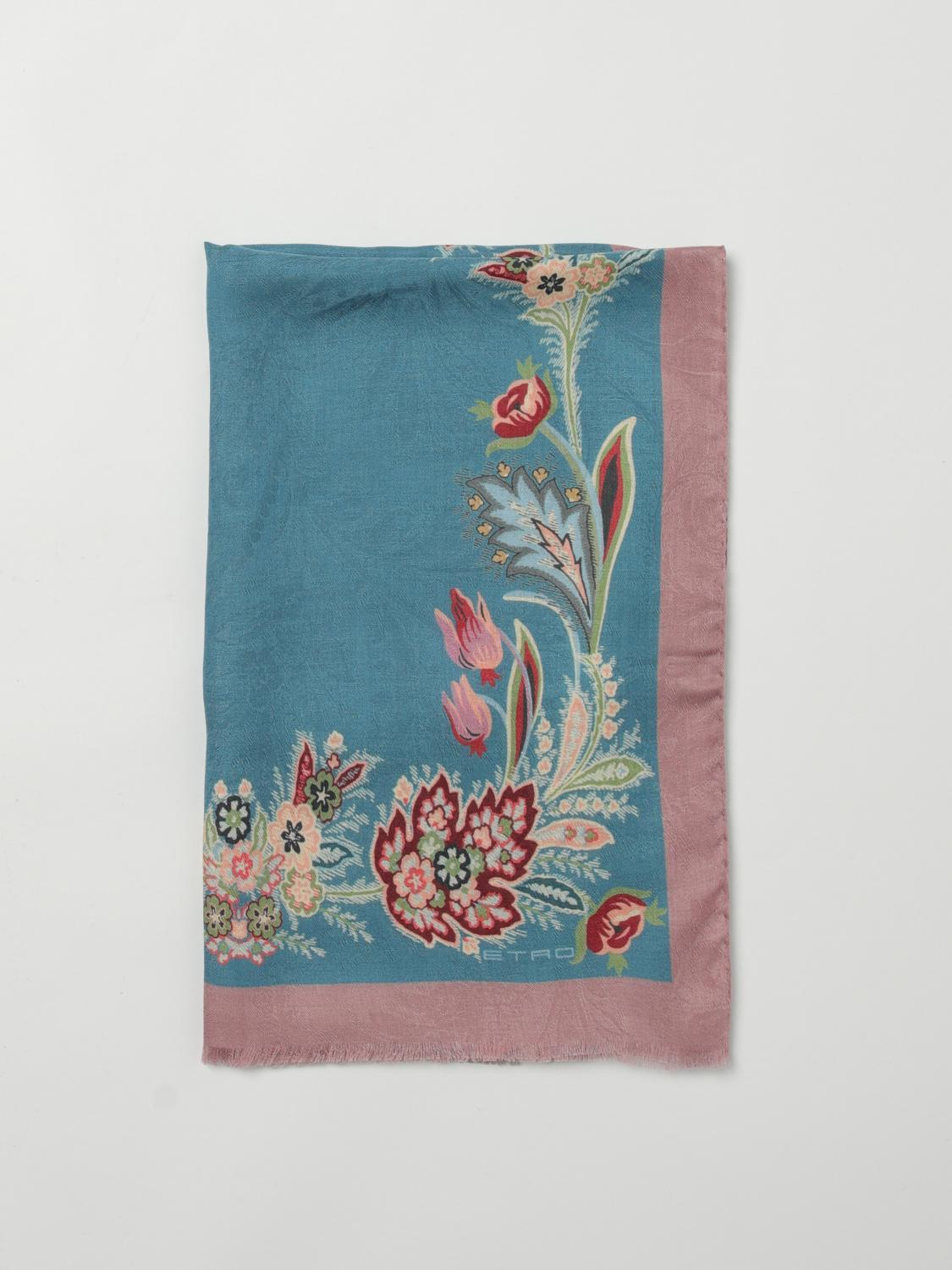 【送料&関税込】Etro Floral-printed Frayed-edge Scarf Etro Floral Cotton-Blend Scarf | Saks Fifth Avenue