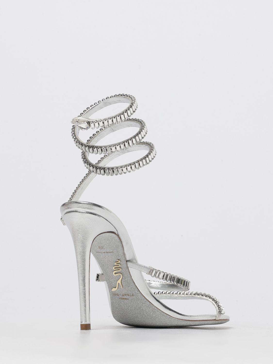 RENE CAOVILLA レネカオヴィラ　スネーク　ハイヒール RENE CAOVILLA(レネカオヴィラ)フラワーモチーフカラフル