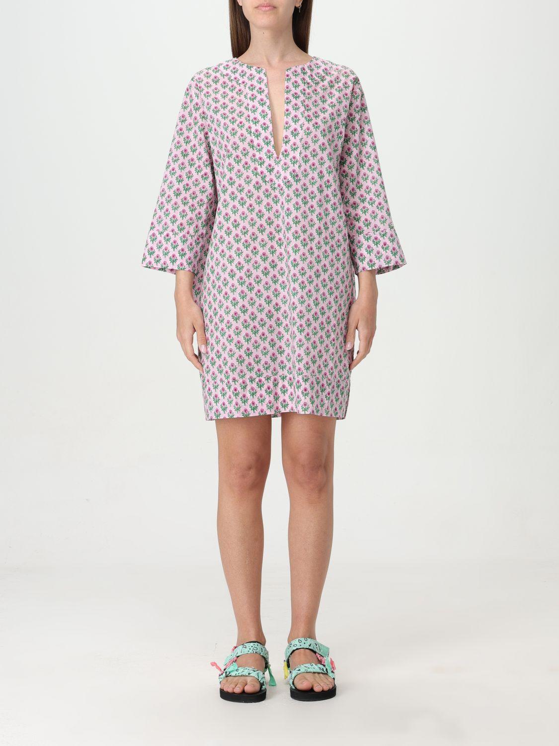 MC2 Saint Barth Daisi floral-print linen dress - White