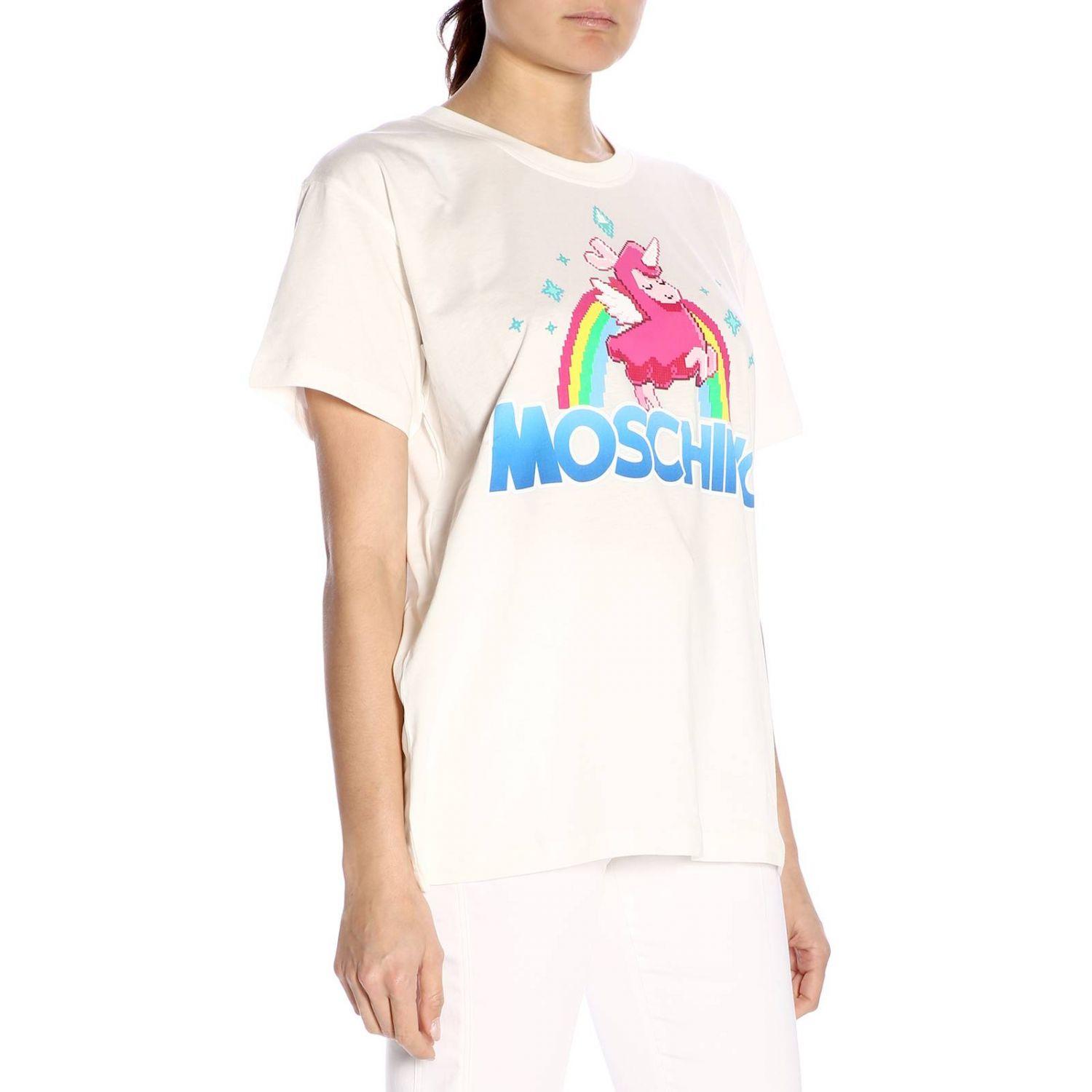 Moschino Women's Tshirt in White Lyst