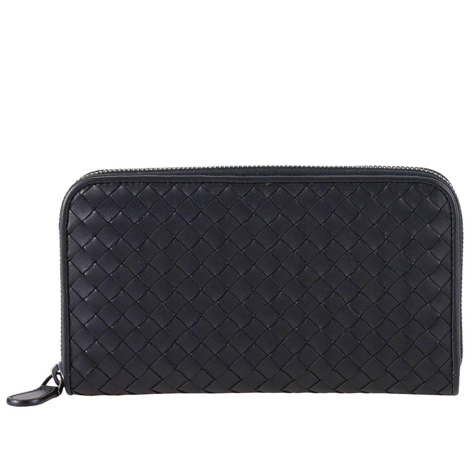 Bottega Veneta Leather Men's Wallet in Black for Men - Lyst