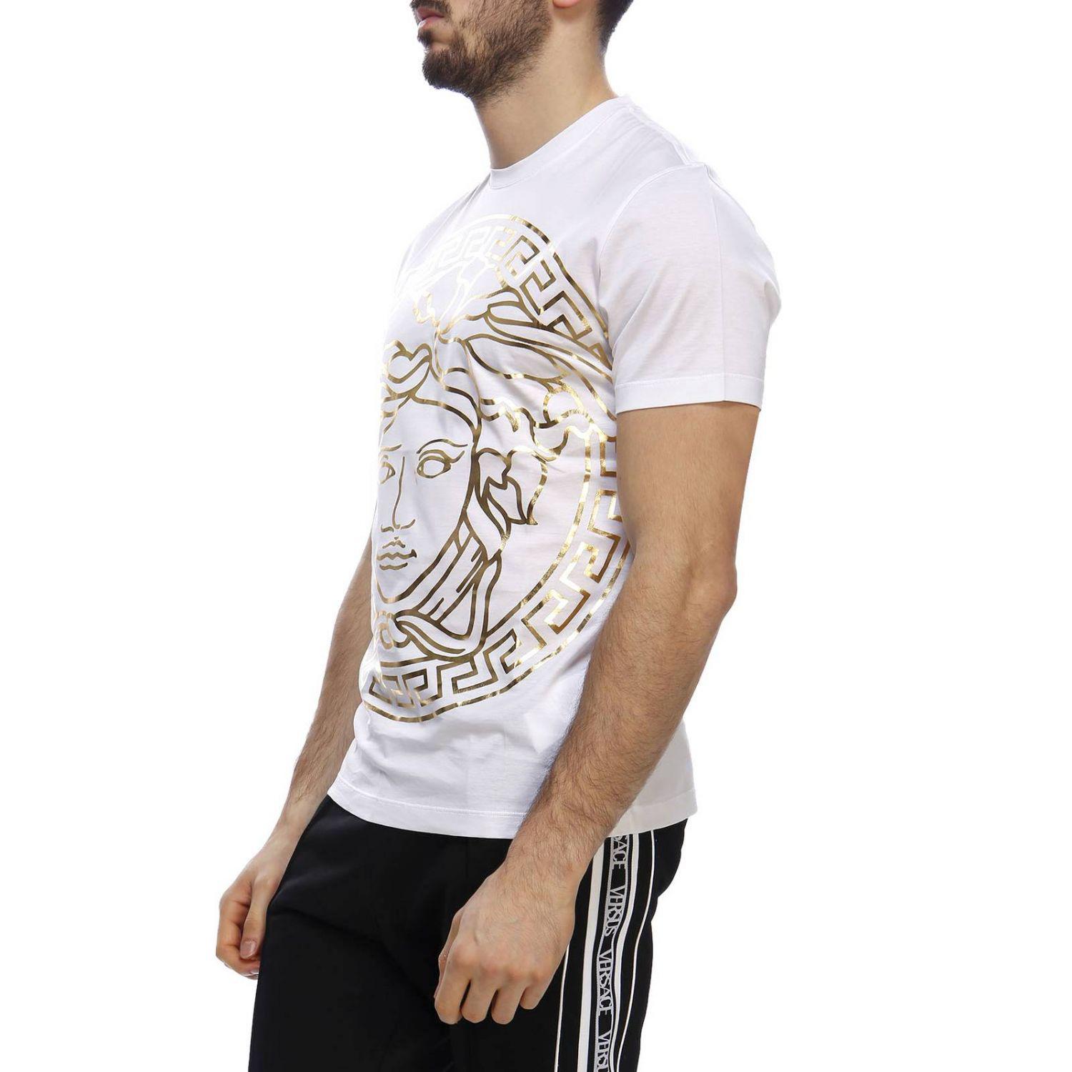 Versace Cotton Tshirt Men in White for Men Lyst