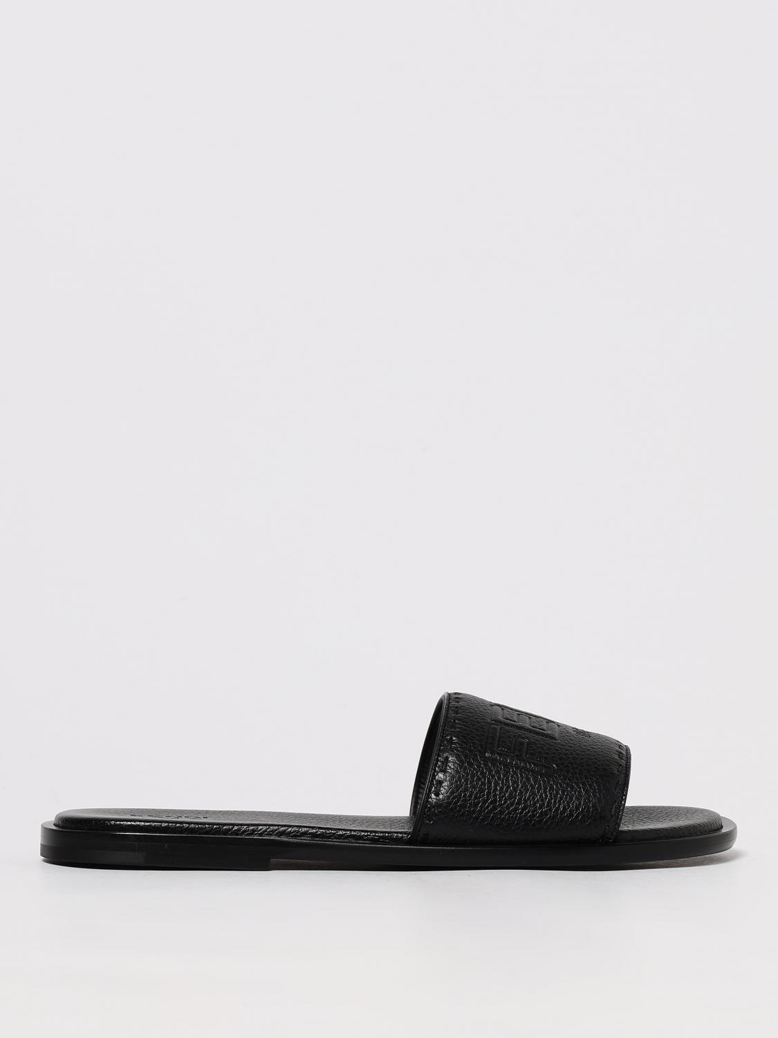 FENDI メンズ　Flow バックルストラップ サンダル　グリーン Men's Designer Slides & Sandals | FENDI HK