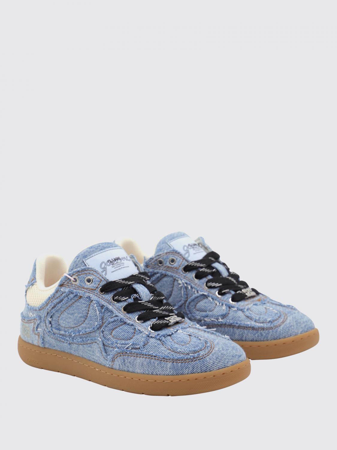 【関税＆送料込み】Ganni Light Blue Cotton Sneakers s-l400.jpg