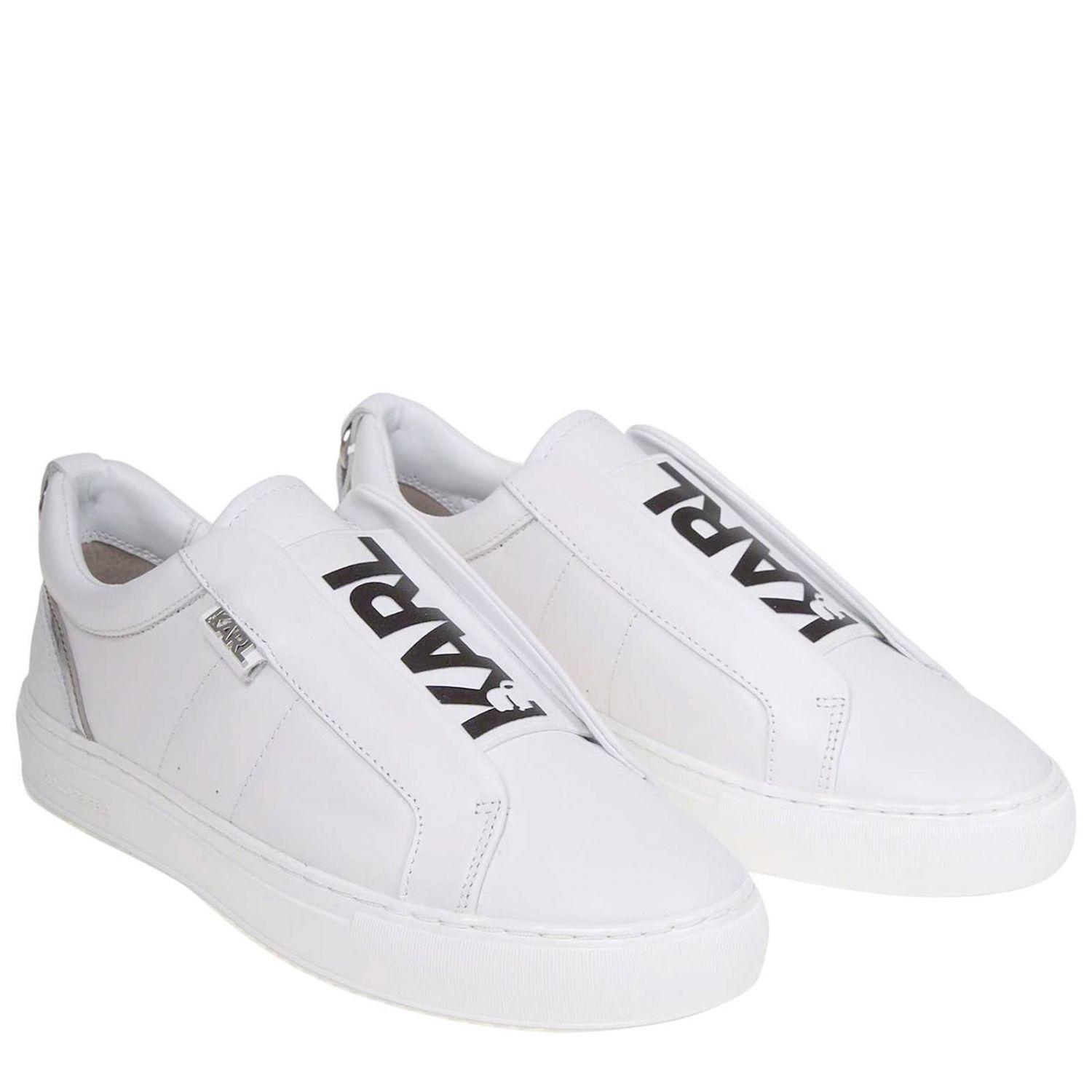 Karl lagerfeld white shoes Clearance