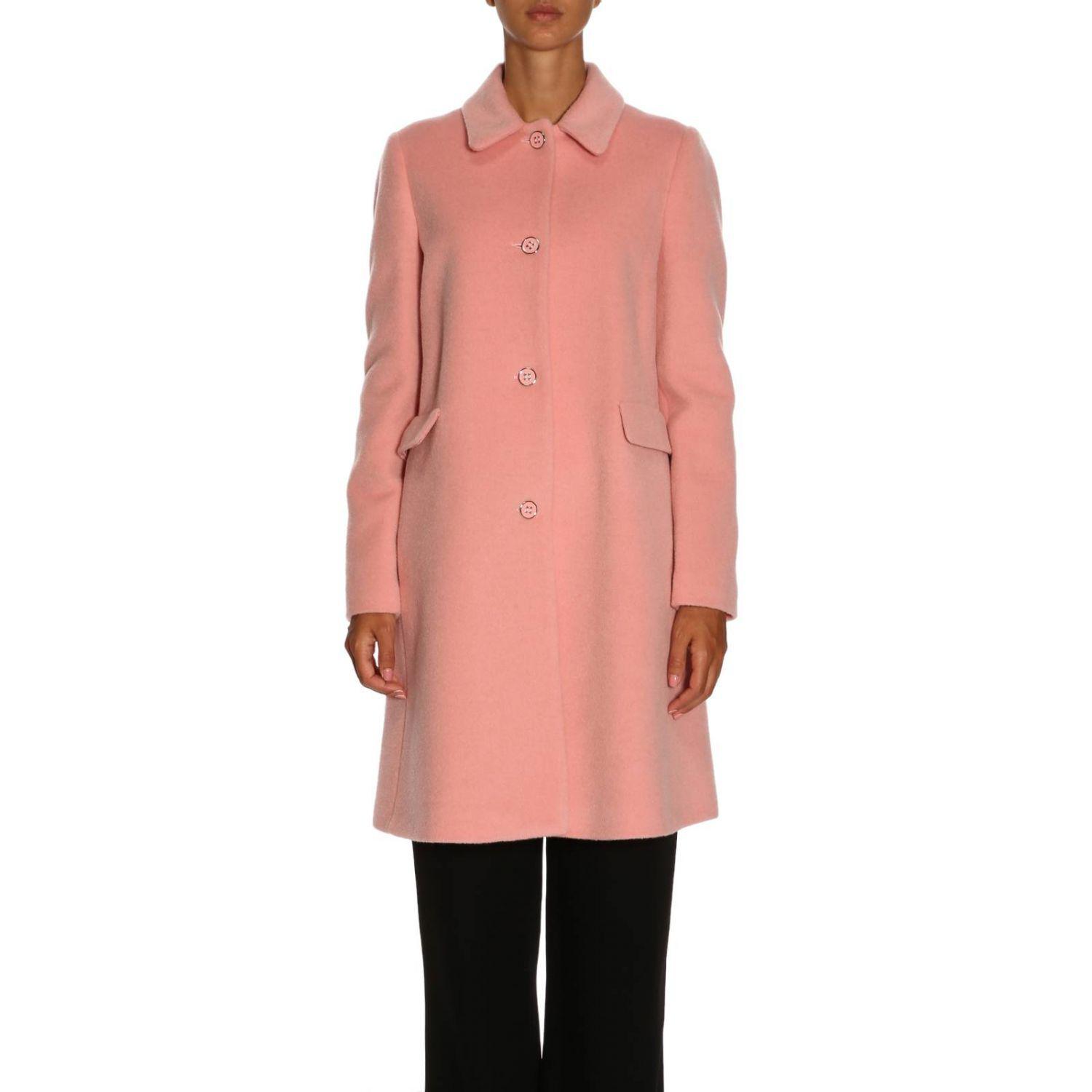 armani pink coat