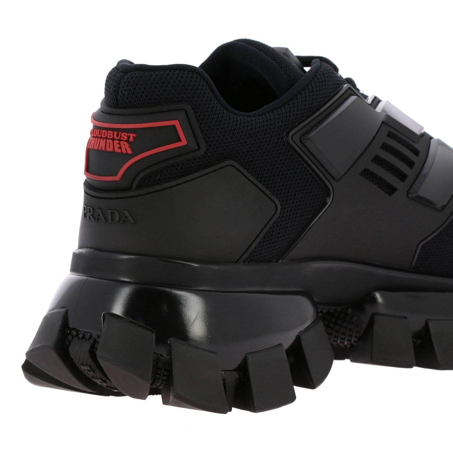 prada mesh and neoprene sneakers