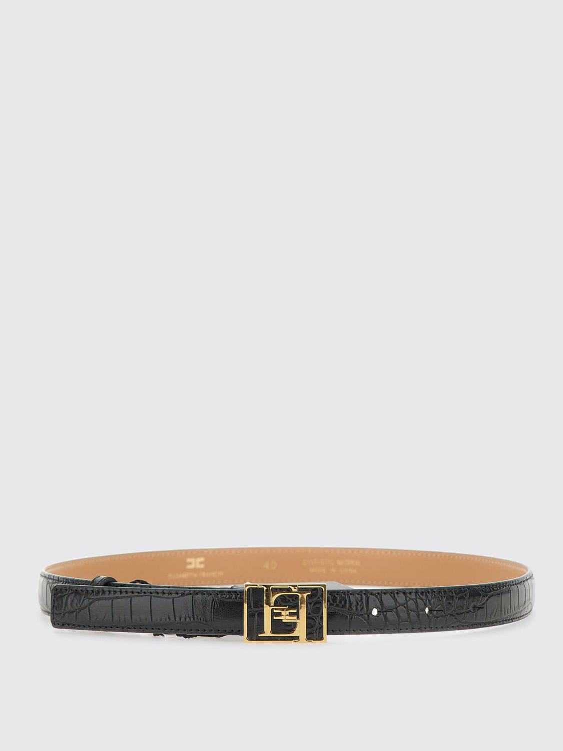 ベルト ELISABETTA FRANCHI BLACK BELT Elisabetta Franchi Belts for Women | Online Sale up to 64