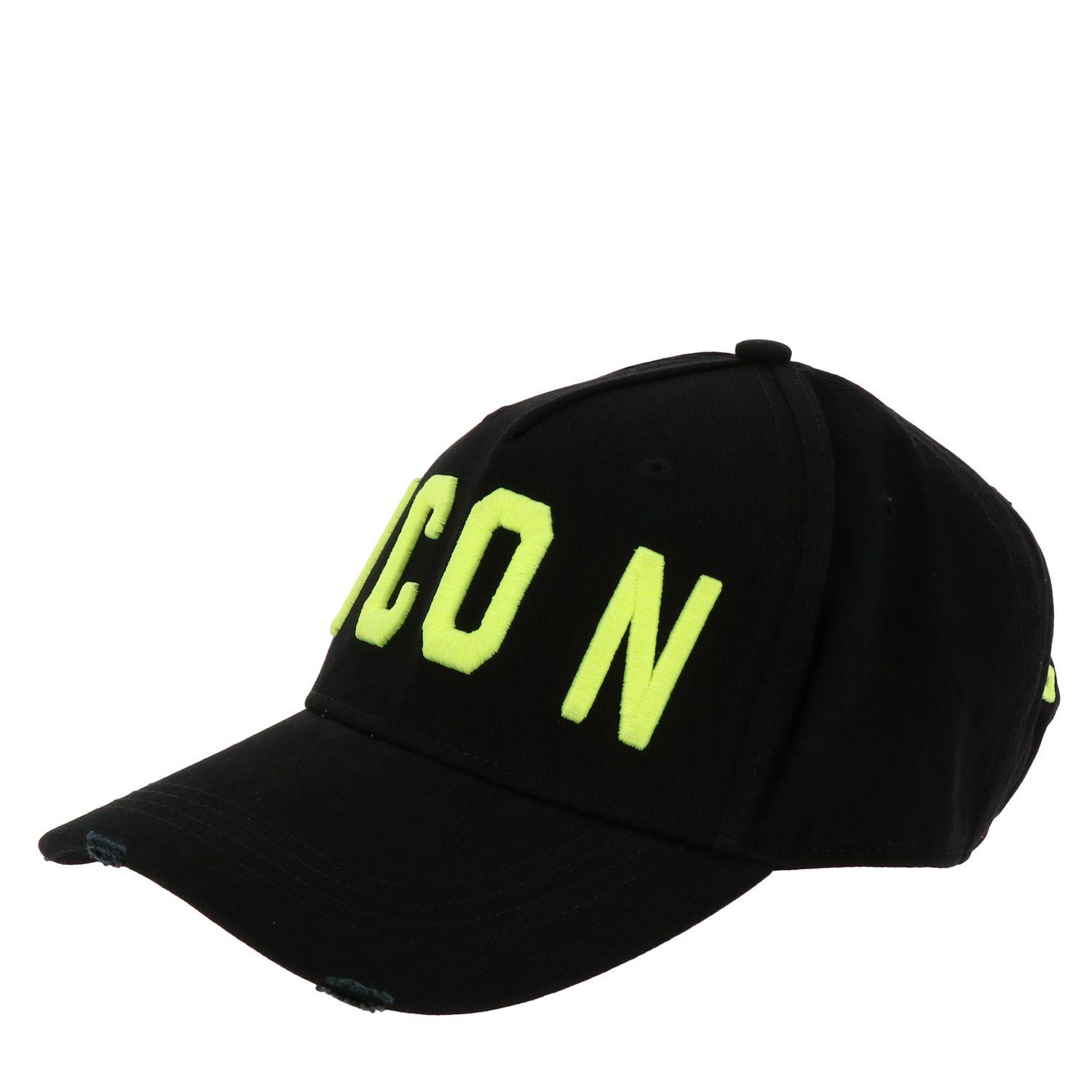 DSquared² Cotton Men Snapback Cap Icon 