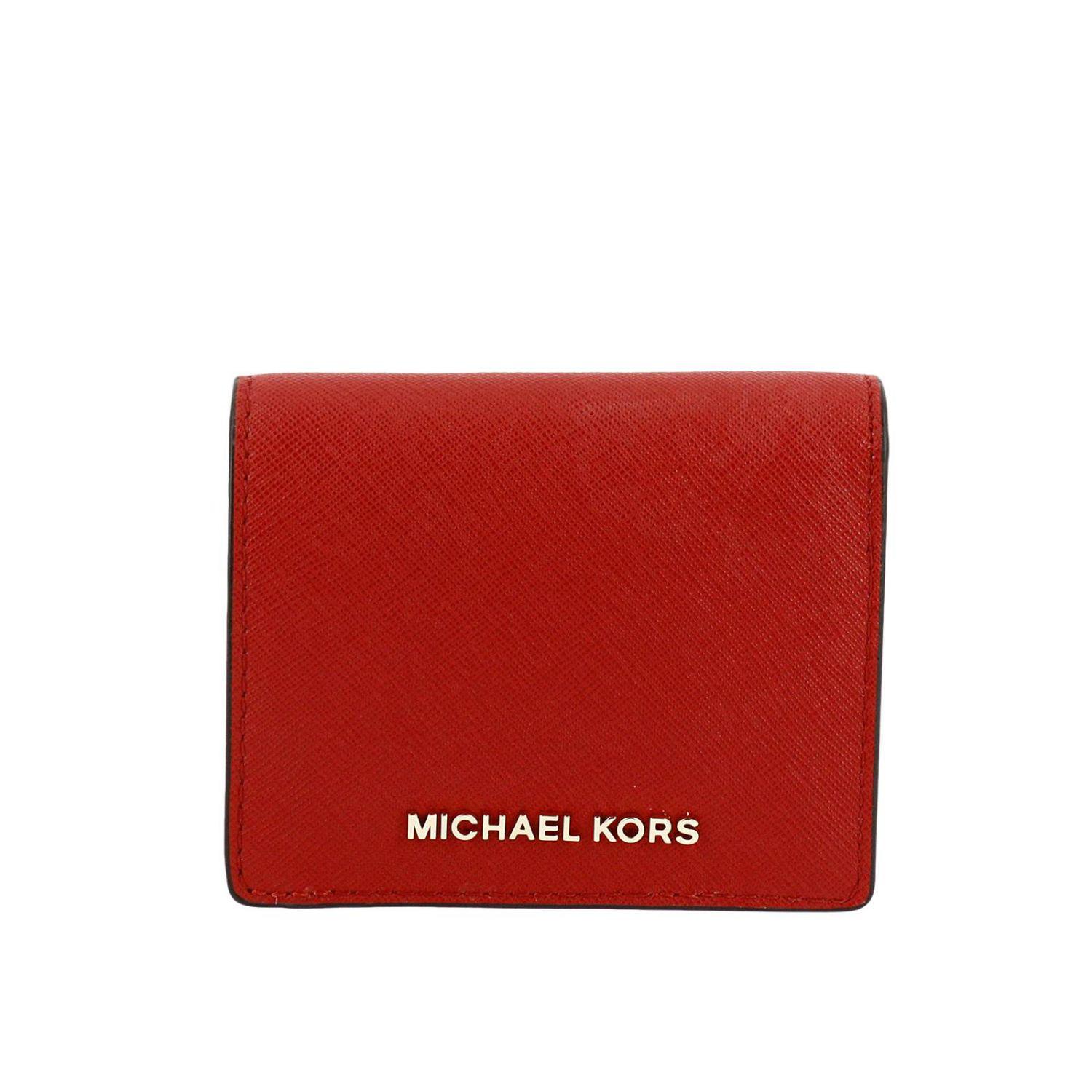 Michael+Kors+Jet+Set+Women%27s+Wallet+-+Red for sale online