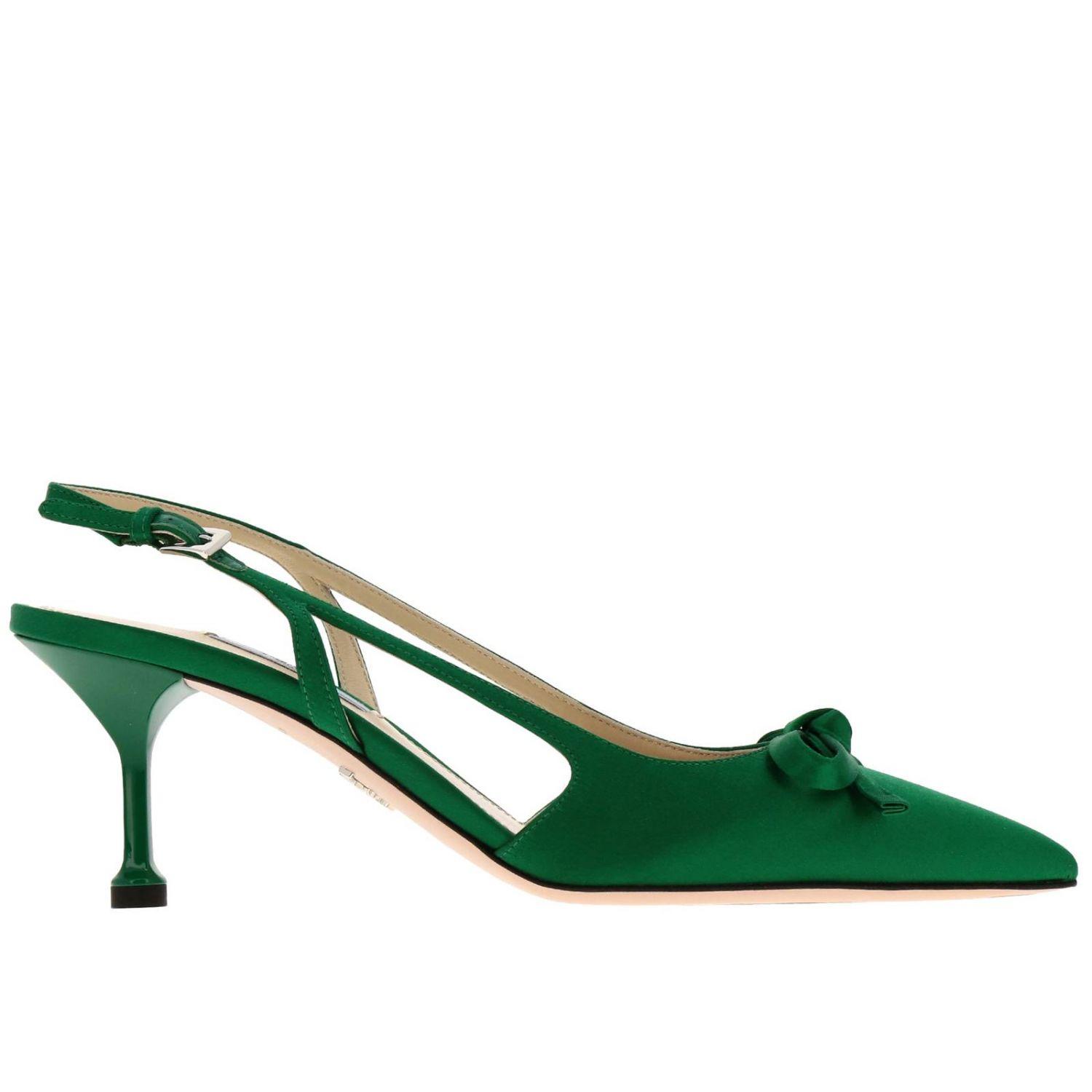 Prada High Heel Shoes Shoes Women in Green | Lyst