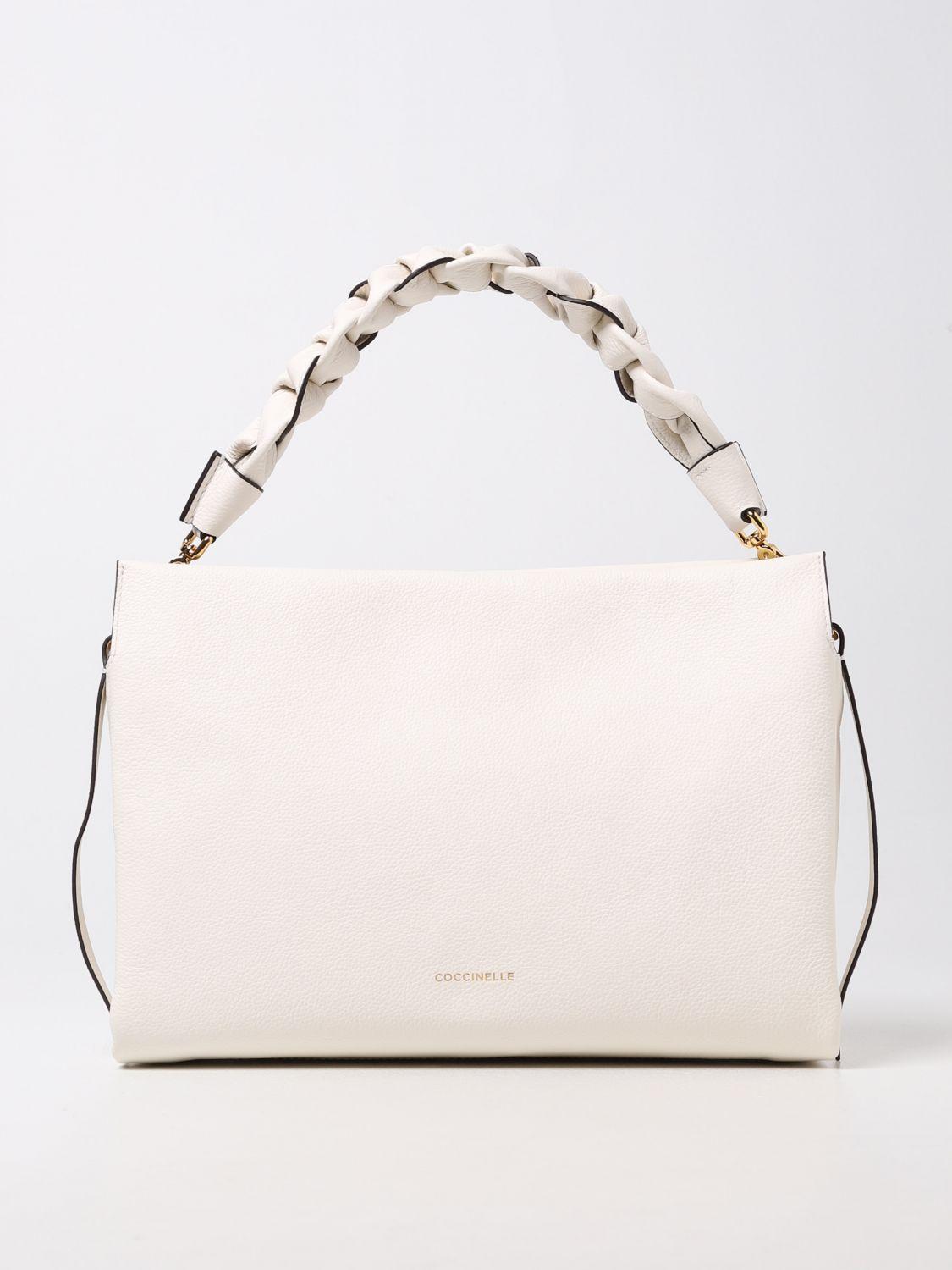 Coccinelle Bag In Grained Leather in White 1 (White) | Lyst