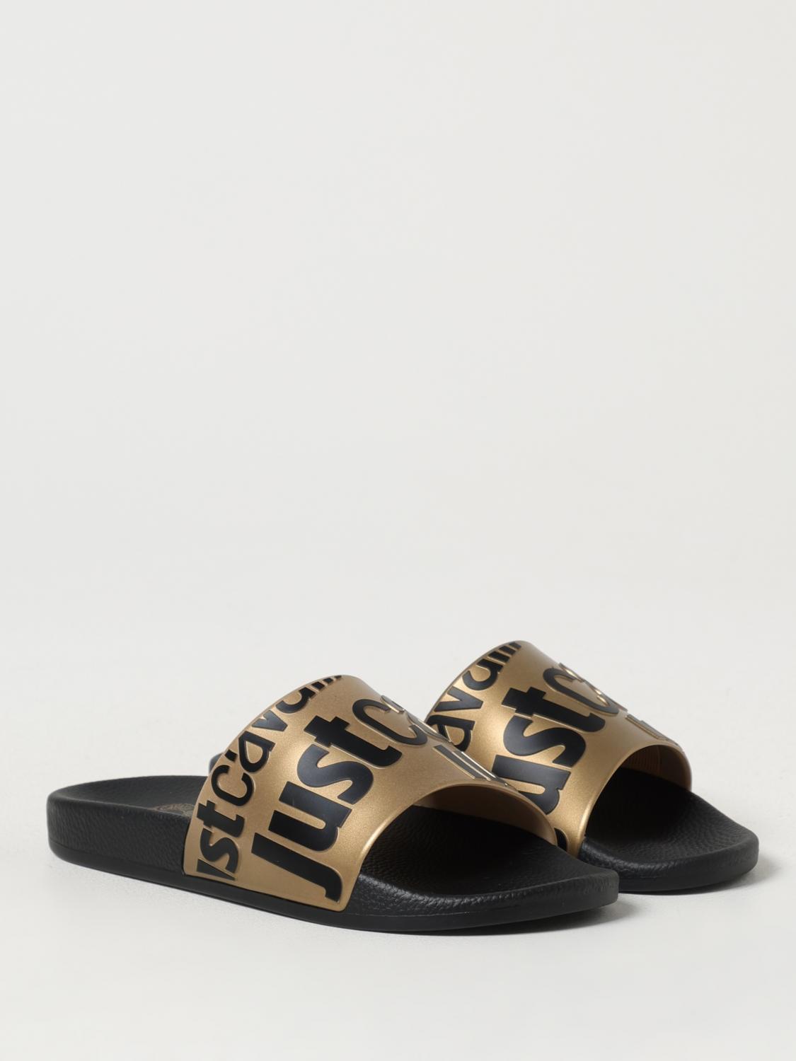 サンダル JUST CAVALLI Men Sandals Black 78QA3SZ4ZSC30 899 Shop Just Cavalli Men Black Sliders Online – Iconic India