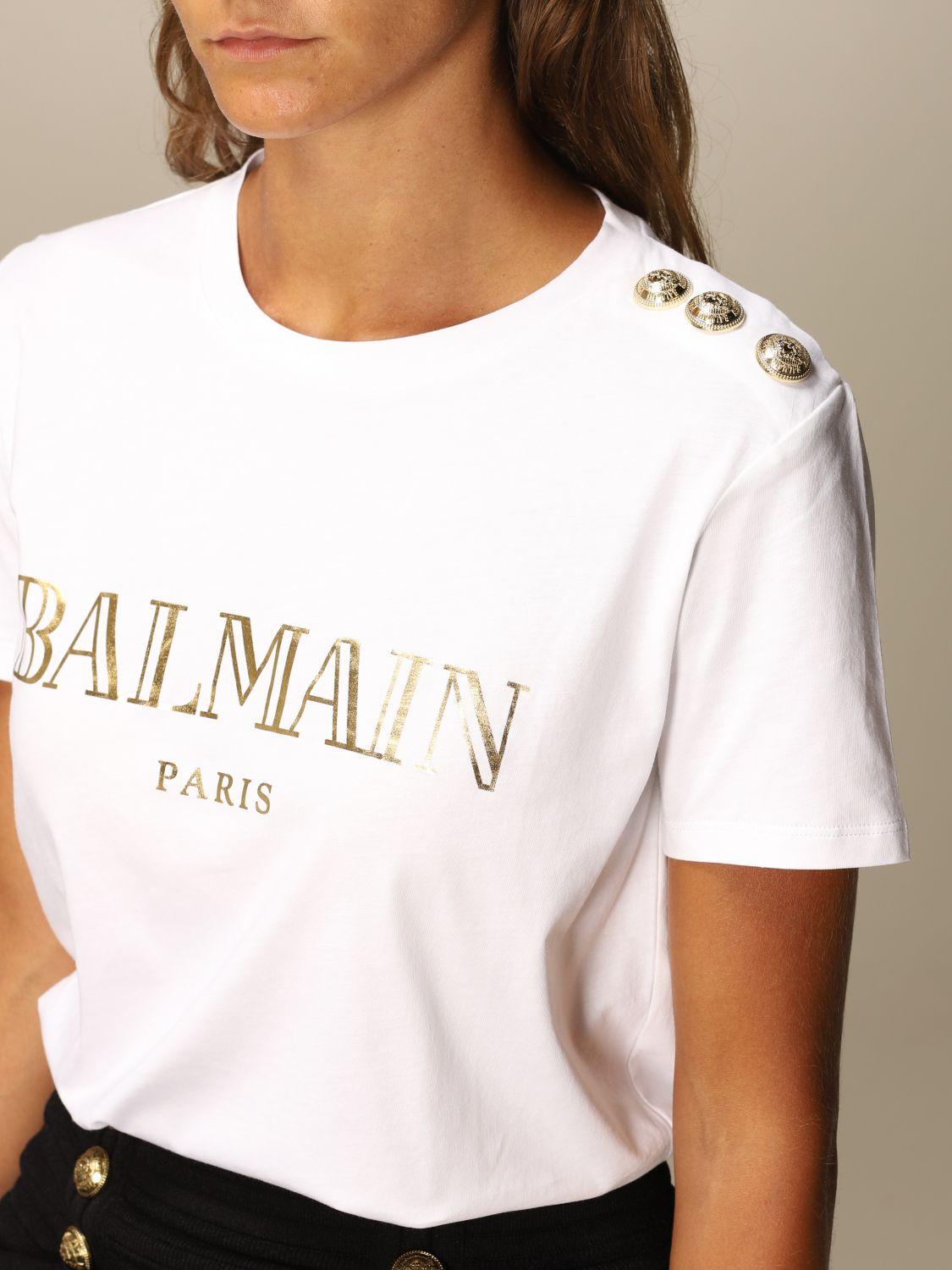 Balmain T-shirt in White - Lyst