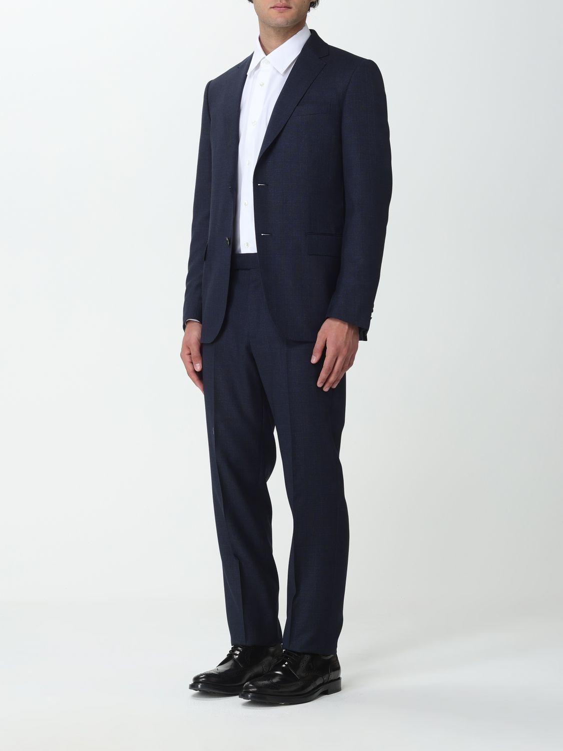 Traje Zegna de hombre de color Azul Lyst