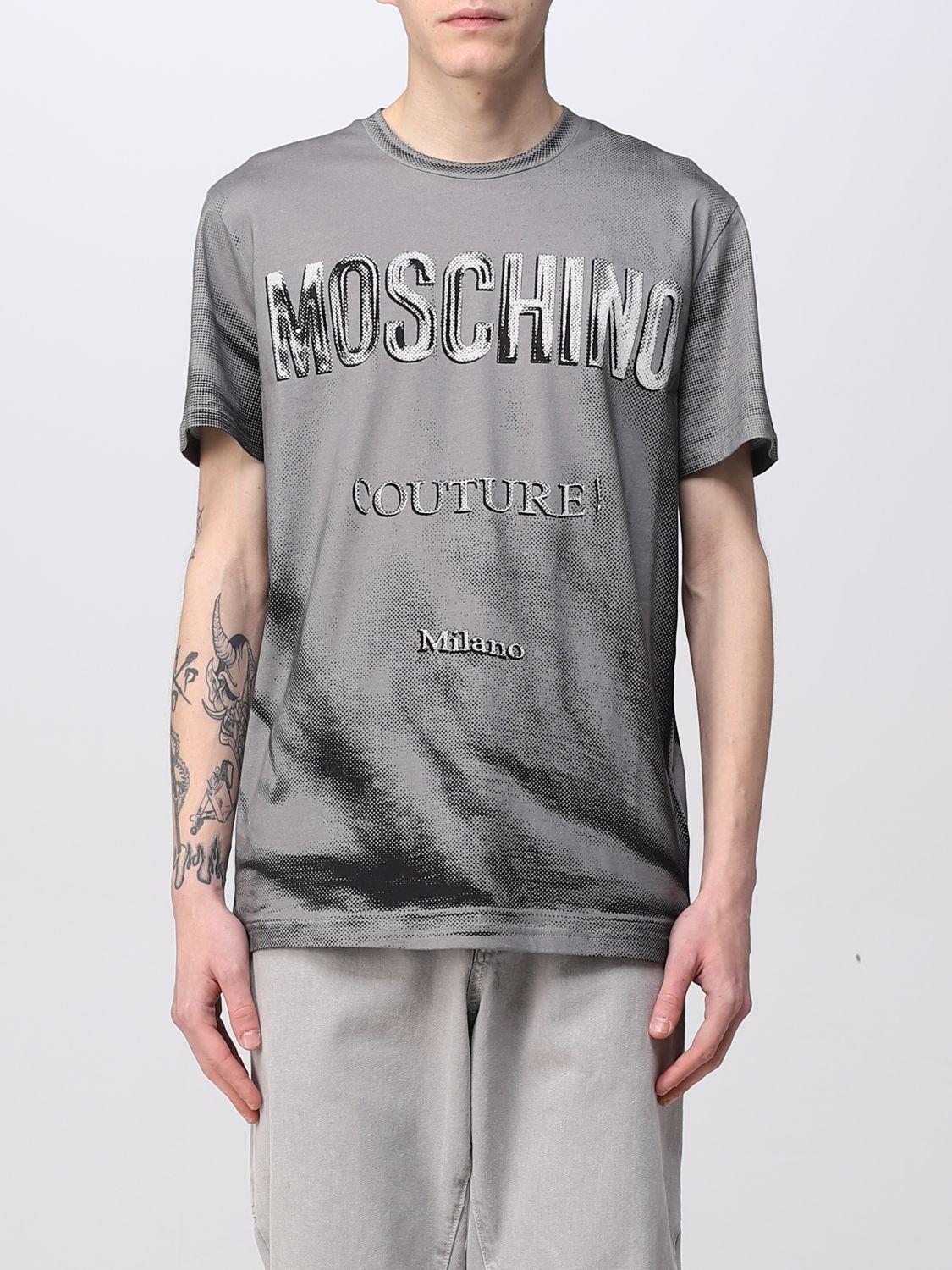 Moschino Couture T-shirt in Gray for Men | Lyst