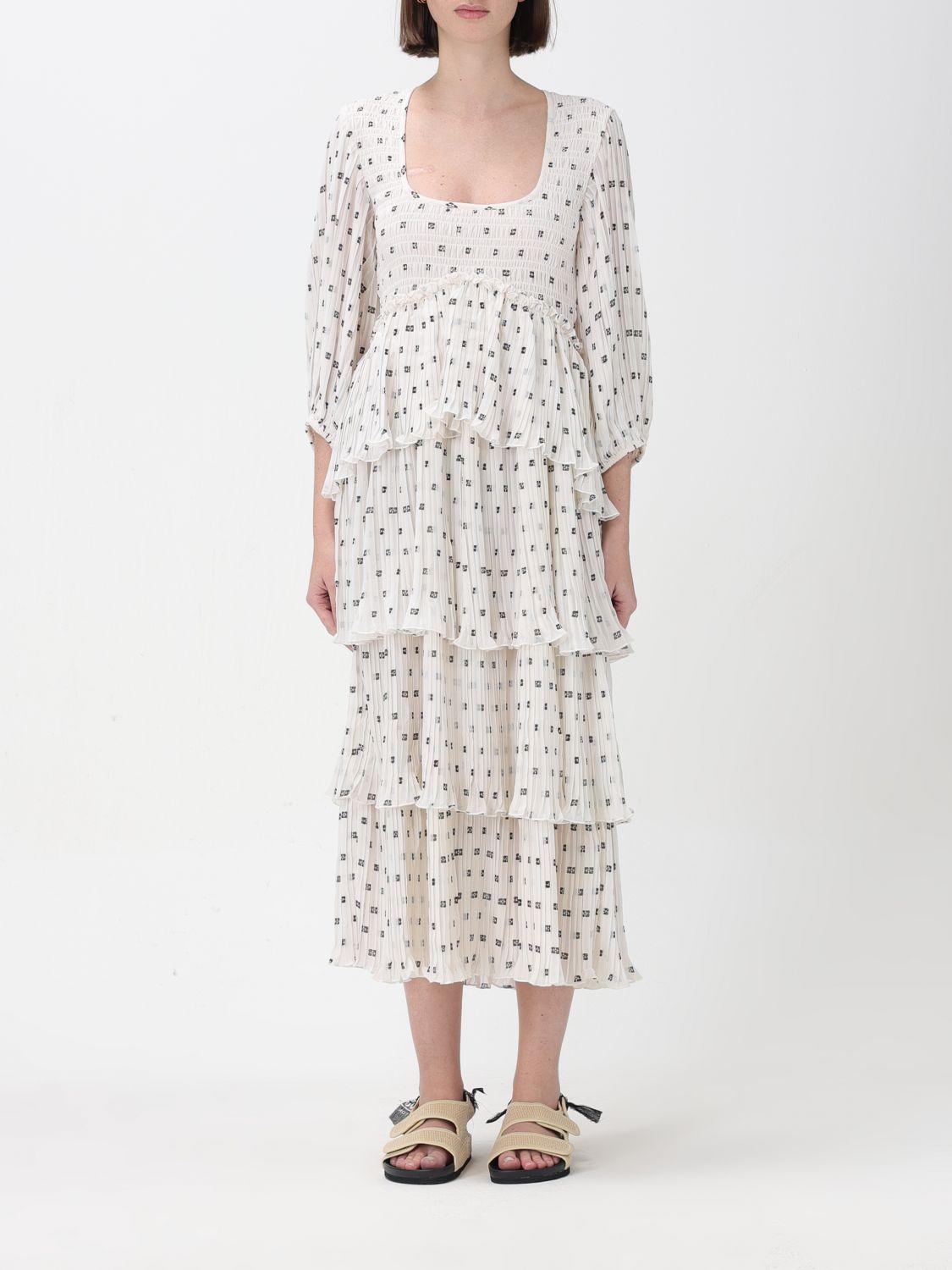 Ganni Dress in White Lyst Canada