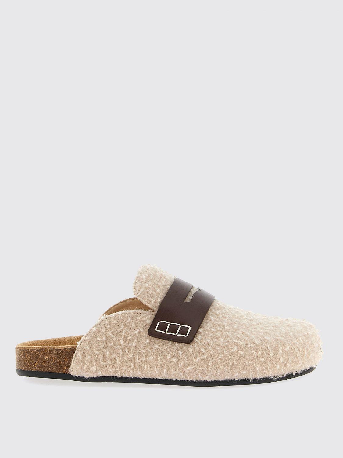 サンダル・ミュール Jw Anderson Slippers and Clogs Women Suede Beige/Natural JW Anderson Flat sandals for Women | Online Sale up to 72