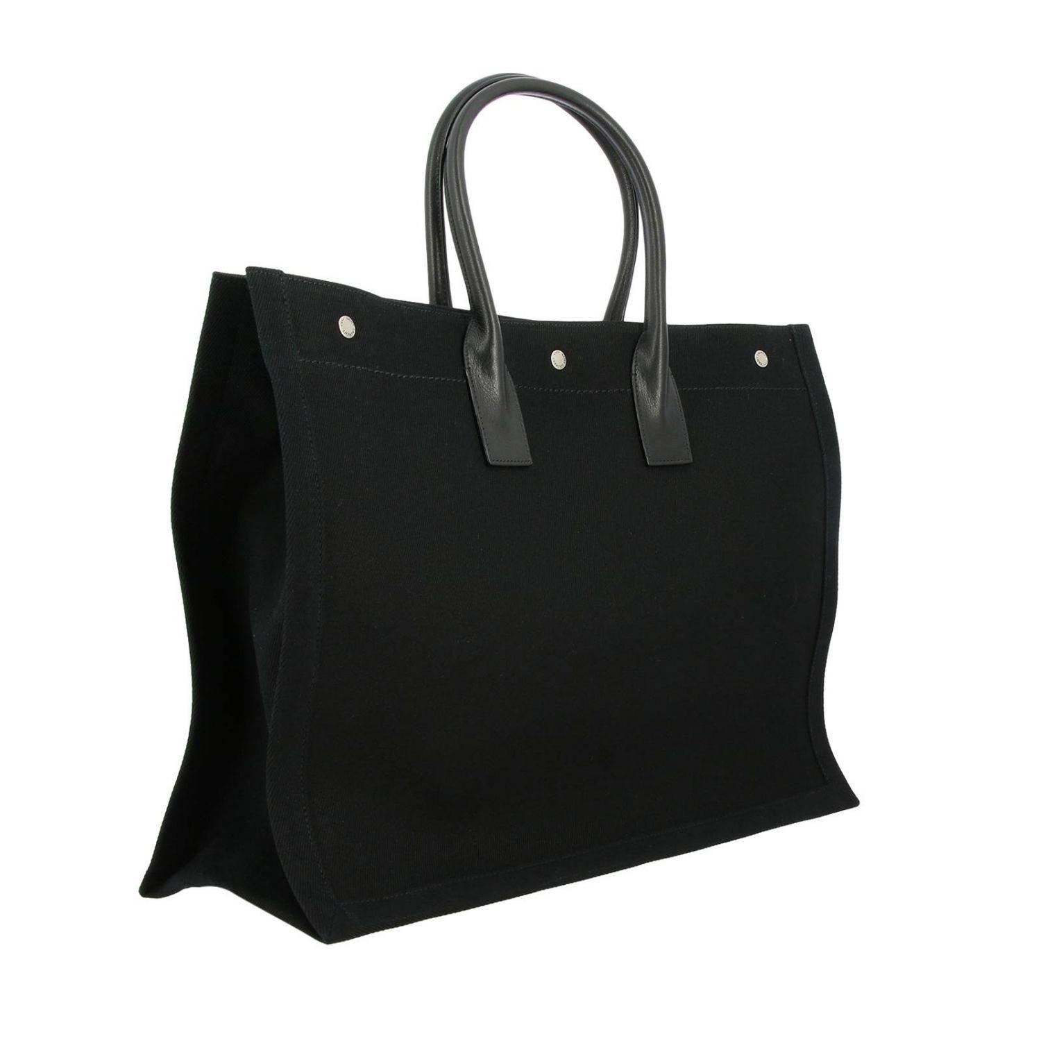 noe rive gauche logo canvas tote