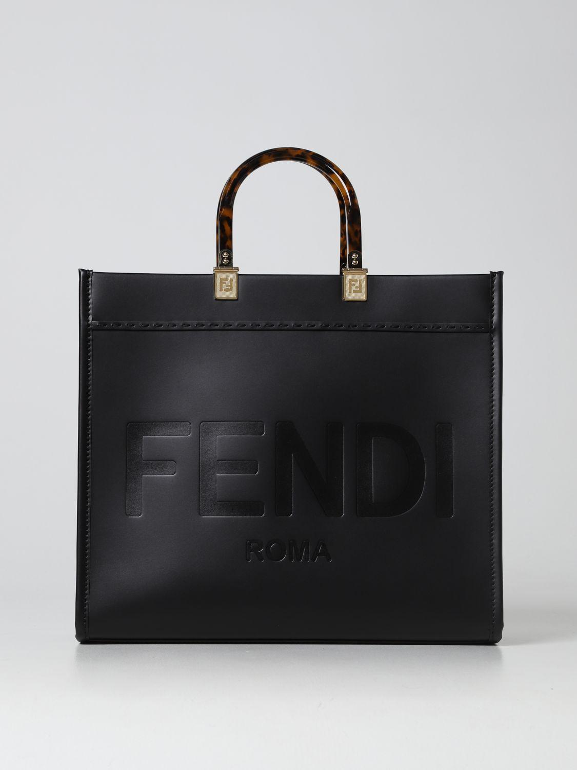 Fendi Tote Bags Woman in Black | Lyst