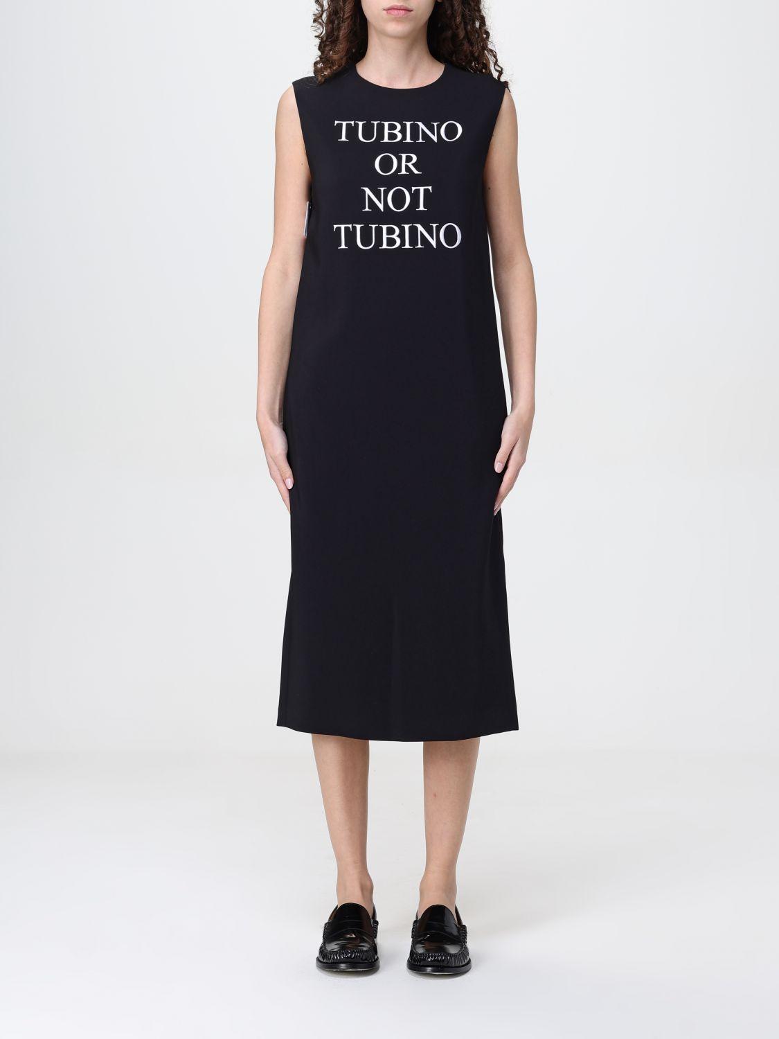 ワンピース MOSCHINO COUTURE Woman Dress Black 04535413 3555 Moschino Couture Dress Neon Signs Size Medium 8