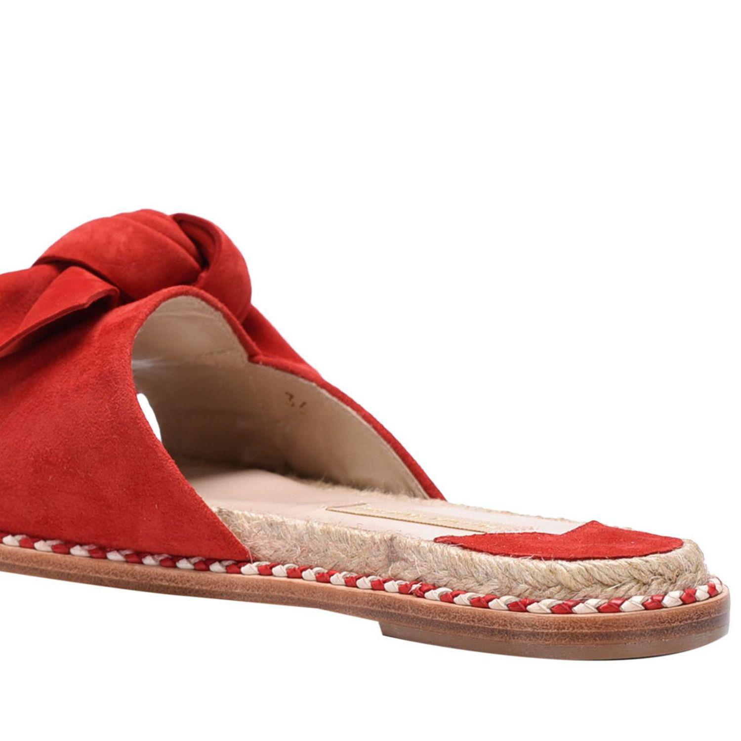 cheap red flat sandals