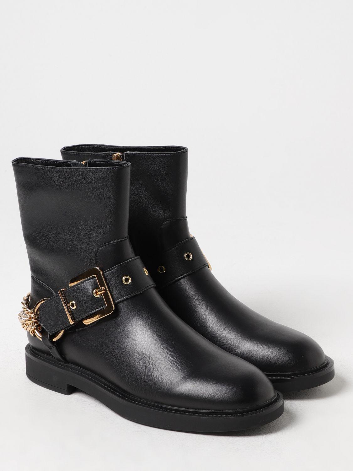 Twin Set Flat Ankle Boots in Black Lyst UK