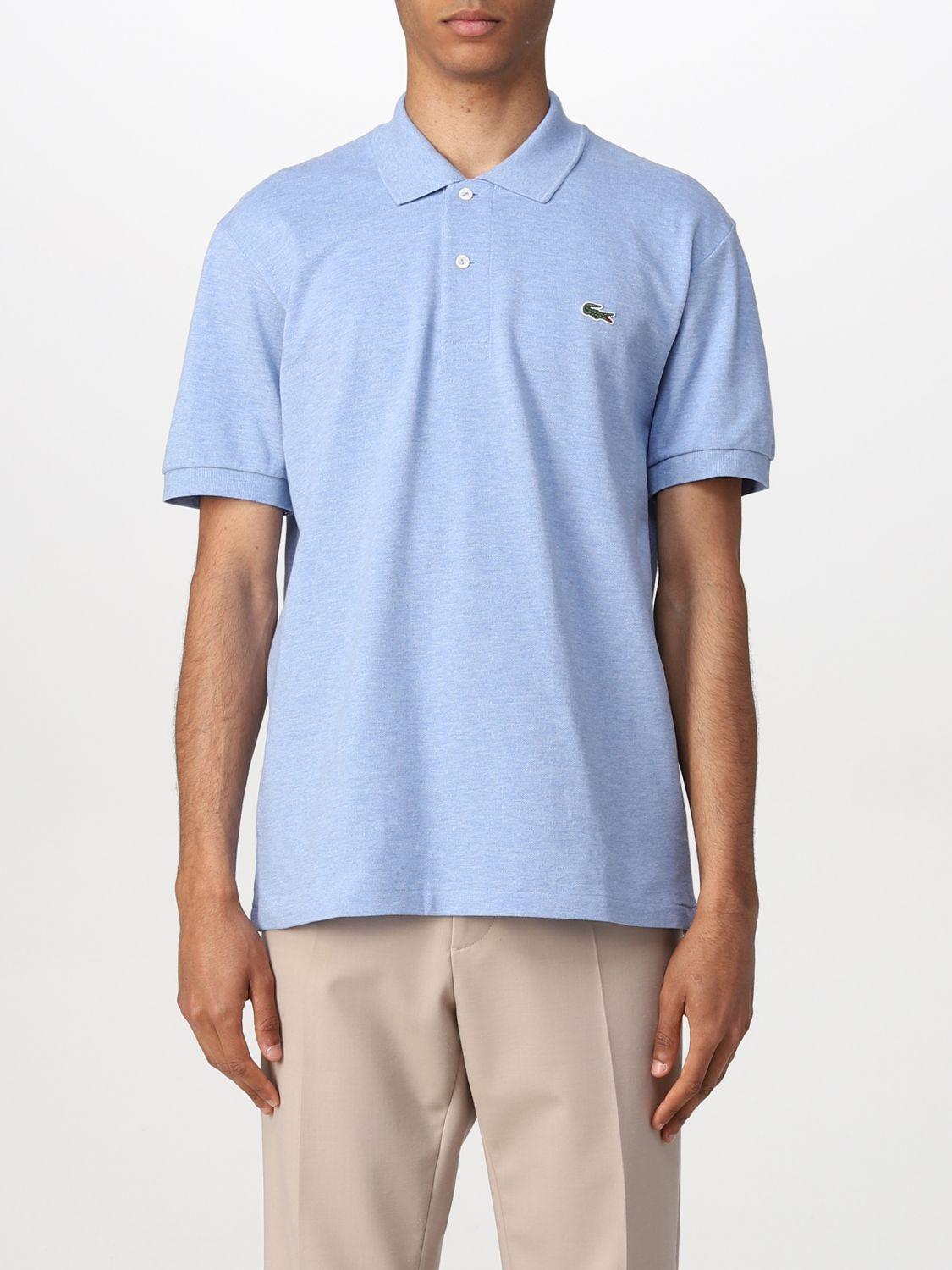 blue lacoste shirt