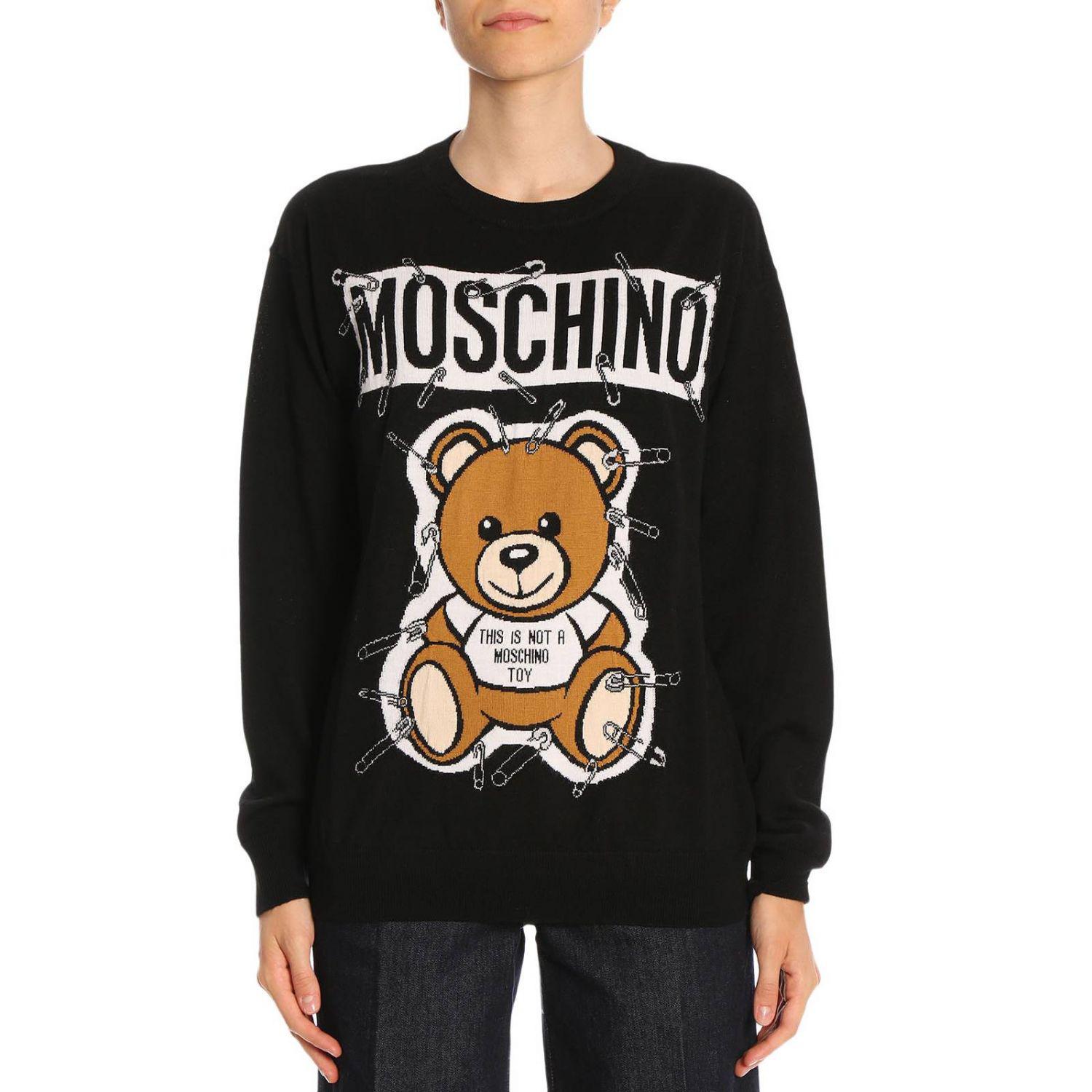 Moschino Couture Wool Sweater Women in Black - Lyst