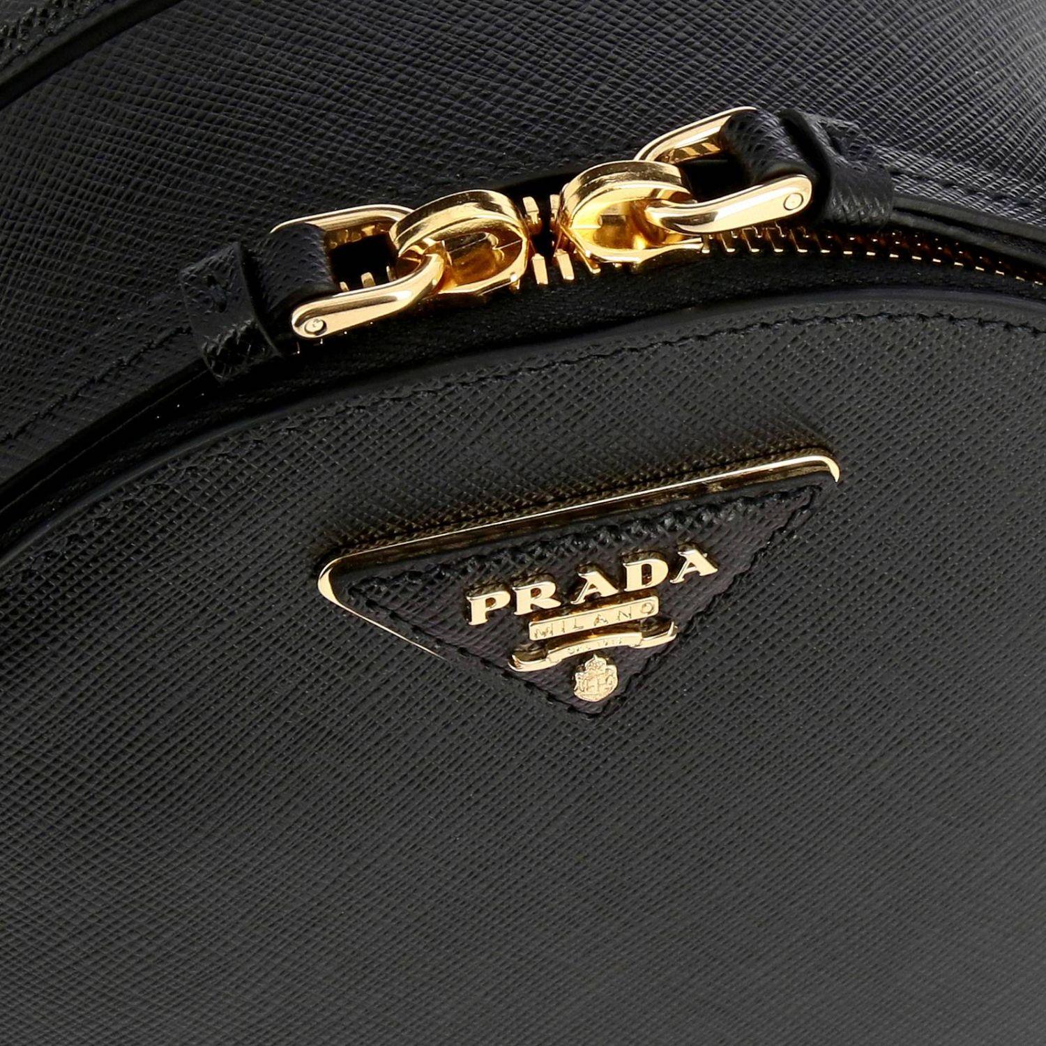 PRADA: Odette bag in saffiano leather - Pink  Prada mini bag 1BH123 NZV  online at