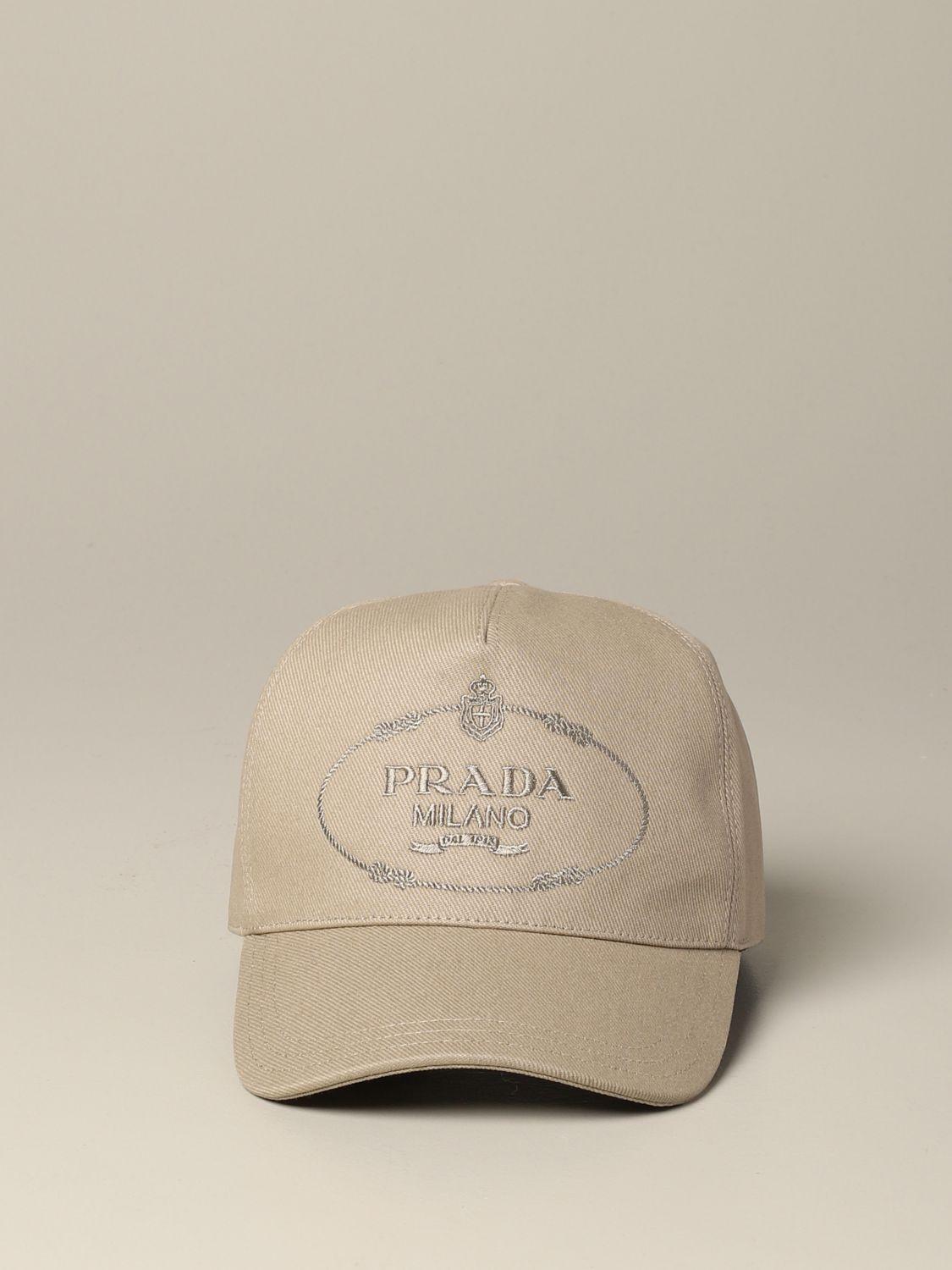Prada Hat in Natural for Men | Lyst