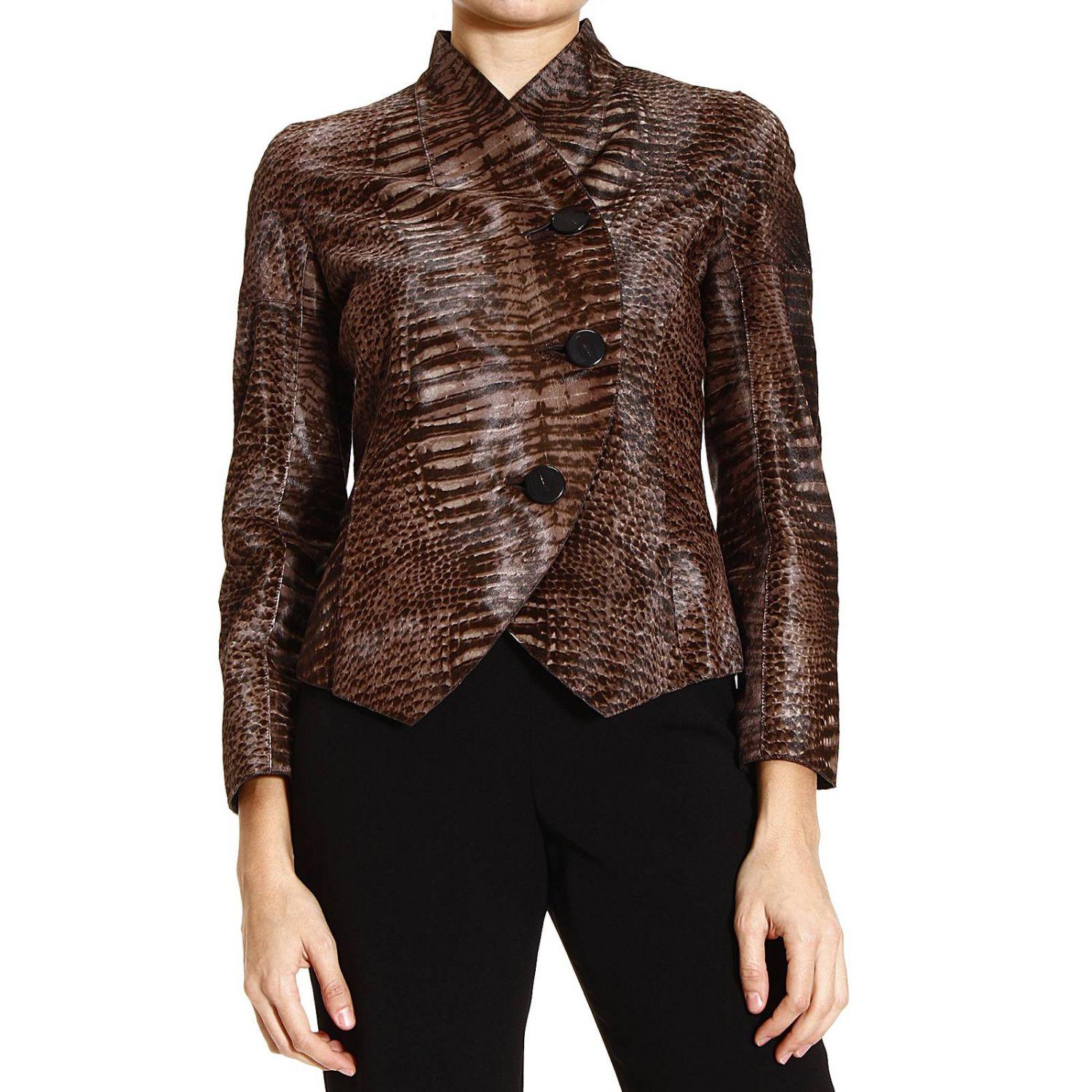 Giorgio armani Women's Blazer in Black | Lyst