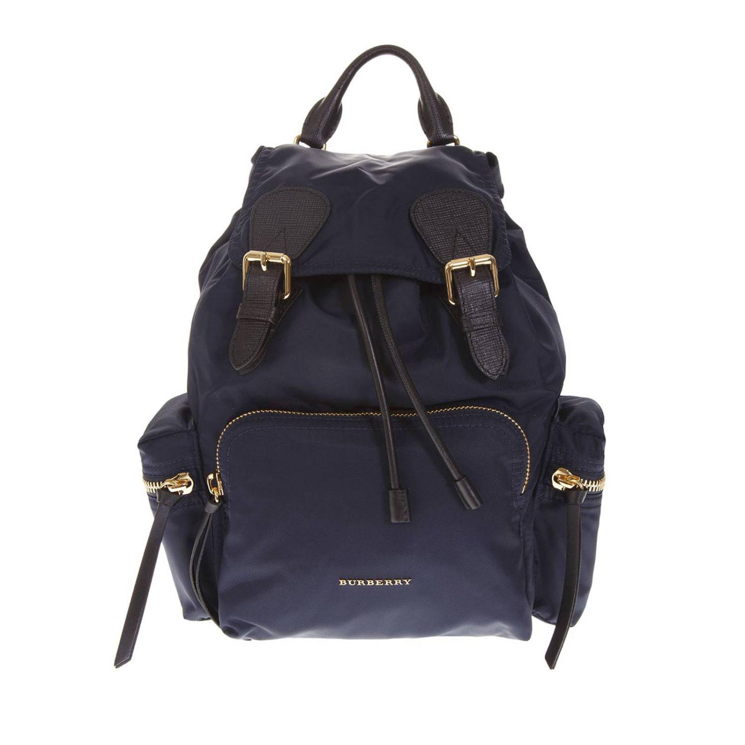 Burberry Medium Nylon Backpack in Blue Lyst